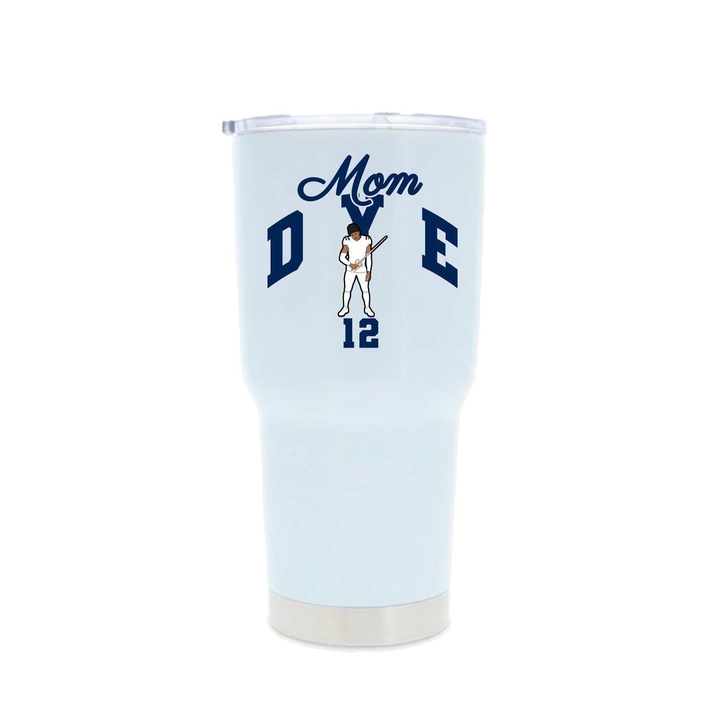 30oz Stainless Steel Tumbler — Mothers Day Arch in White