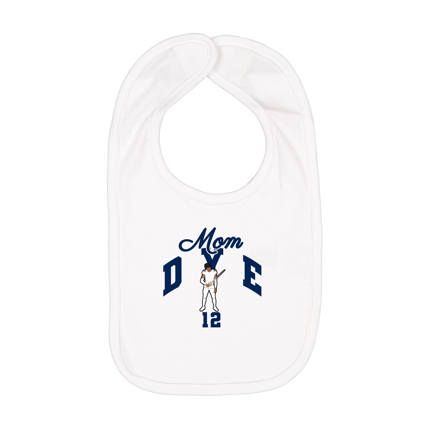 Infant Bib — Mothers Day Arch in White