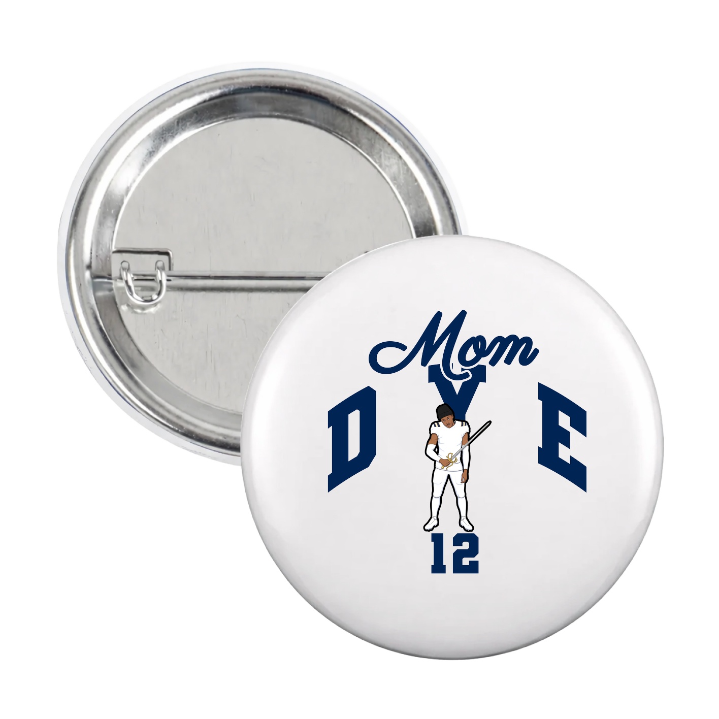 Game Day Button — Mothers Day Arch in White