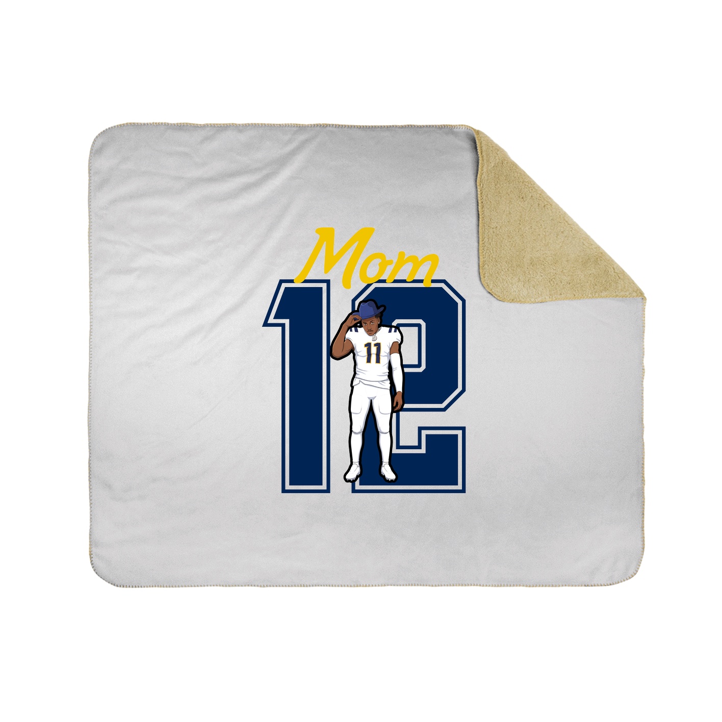 Throw Blanket — Mothers Day Shirsey in White