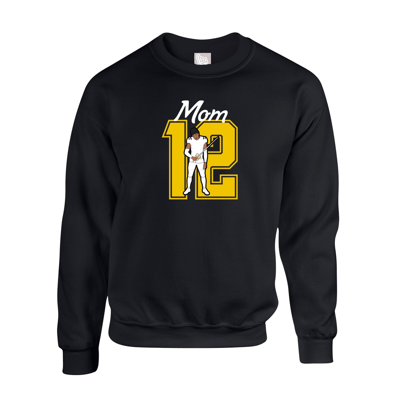Fleece Crew — Mothers Day Shirsey in Black