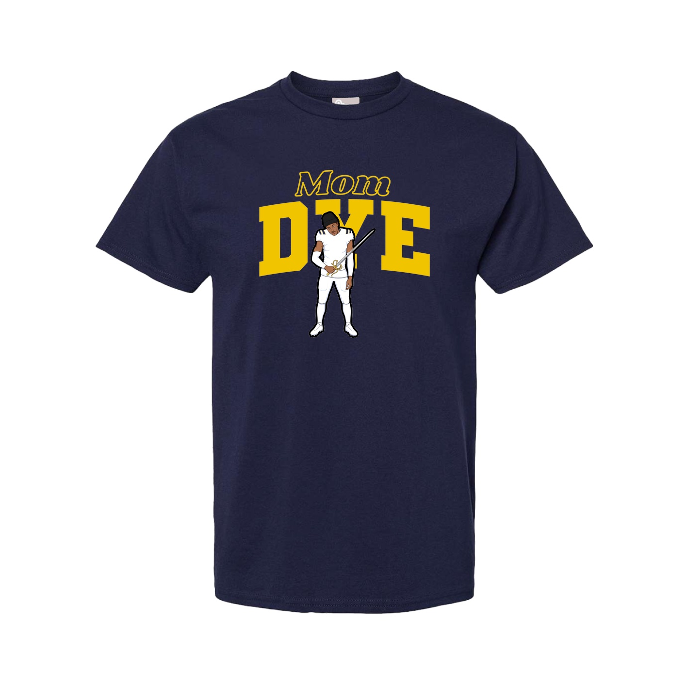 Youth Tee — Mothers Day Block in Navy