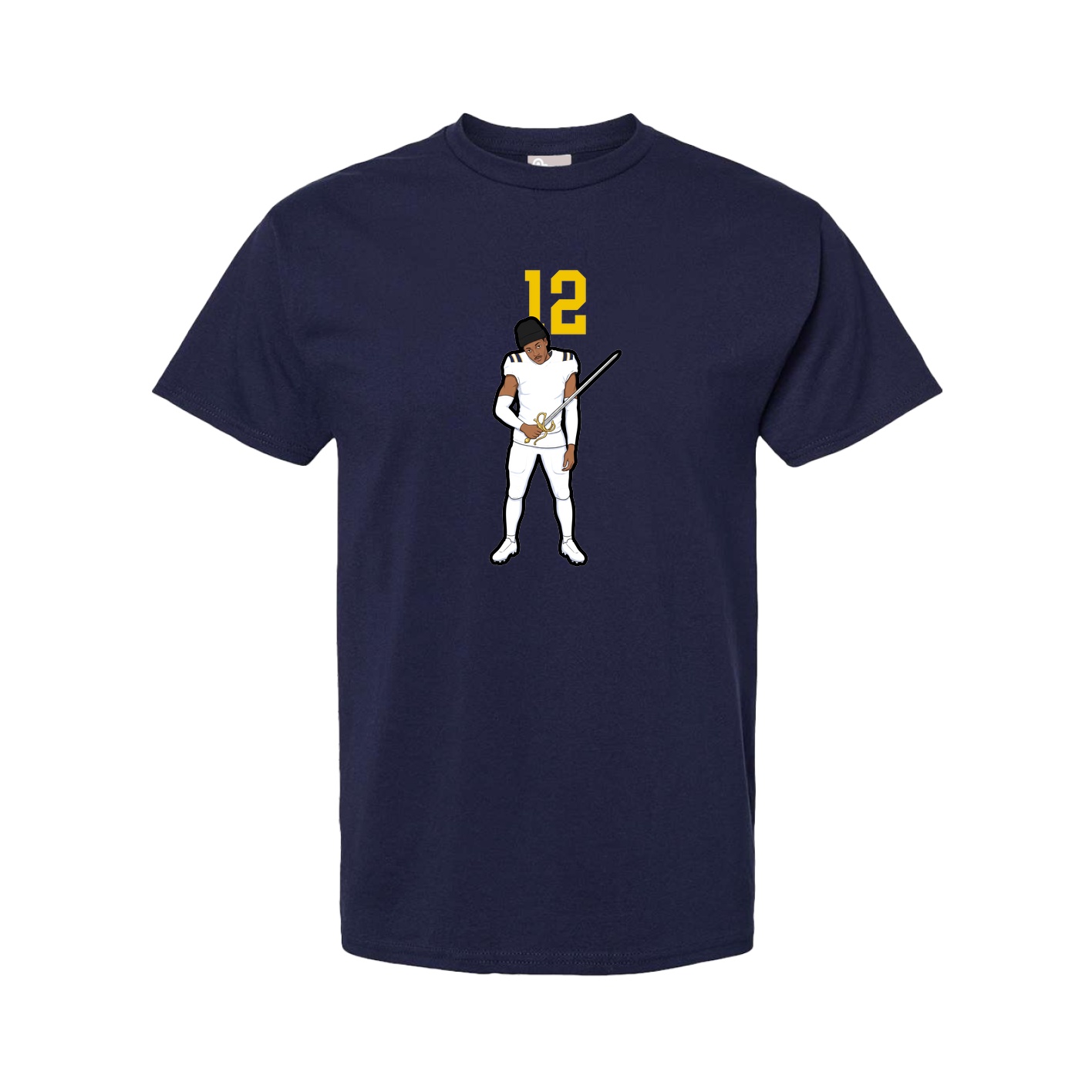 Tee — Number Top in Navy
