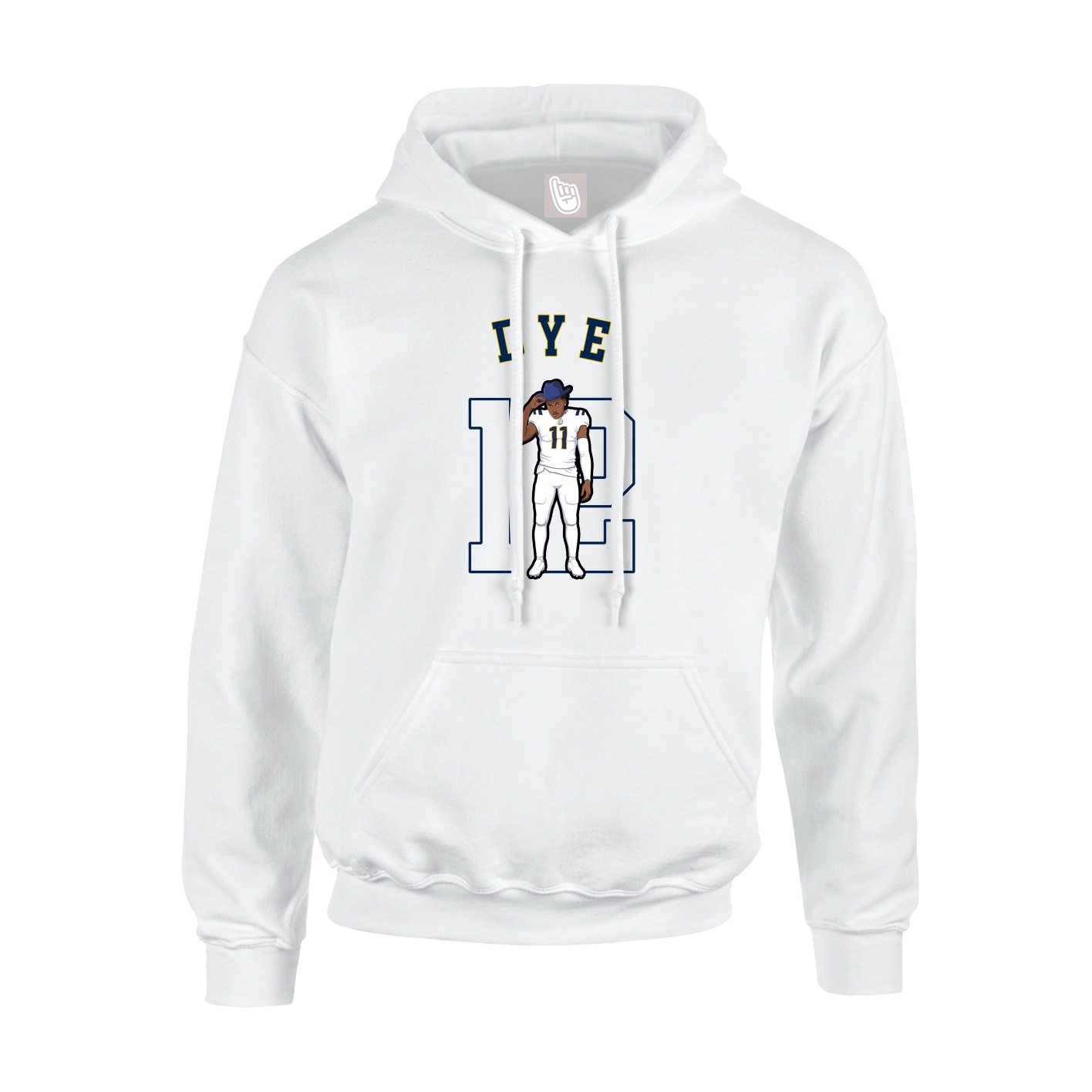Hoodie — Shirsey Arch in White