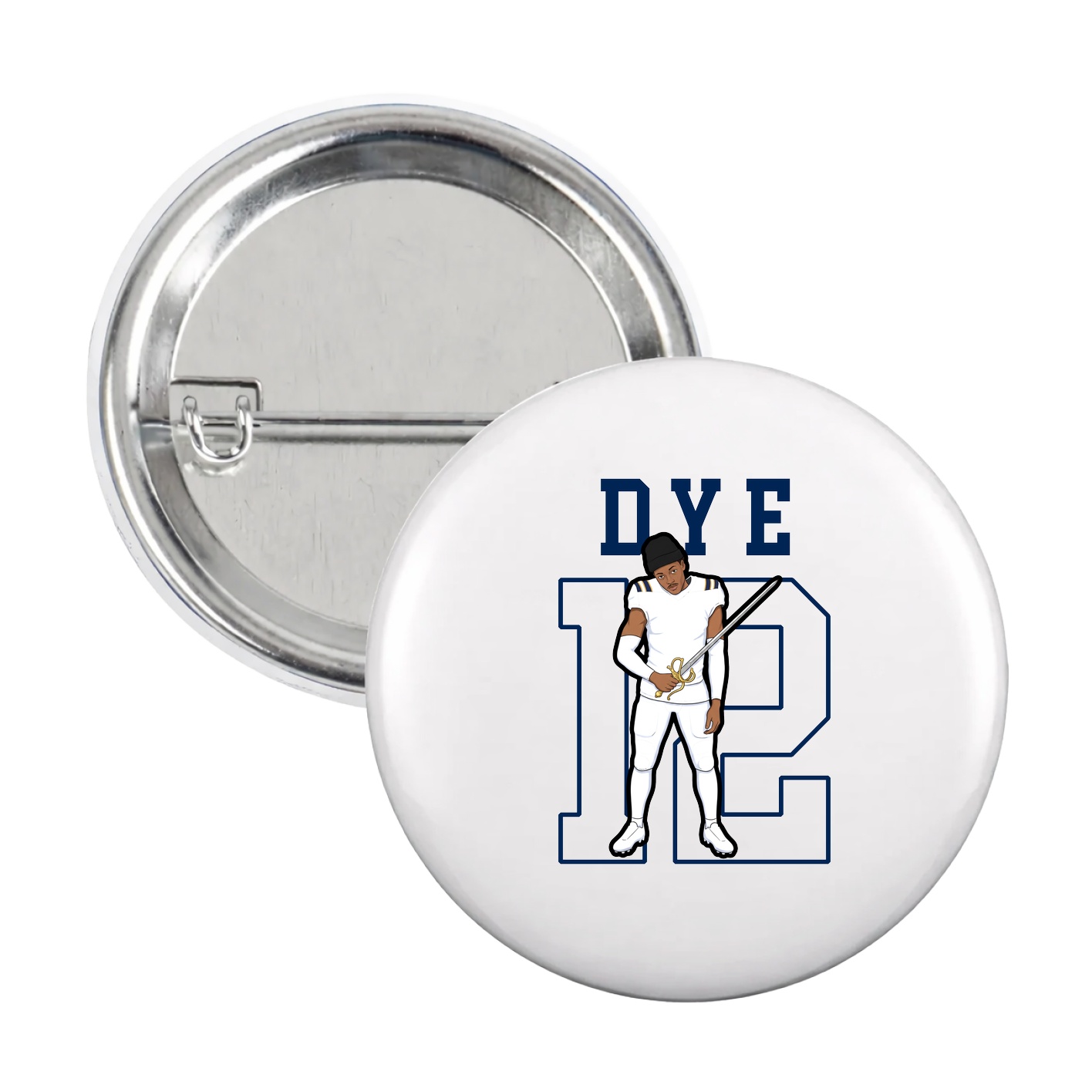 Game Day Button — Shirsey in White