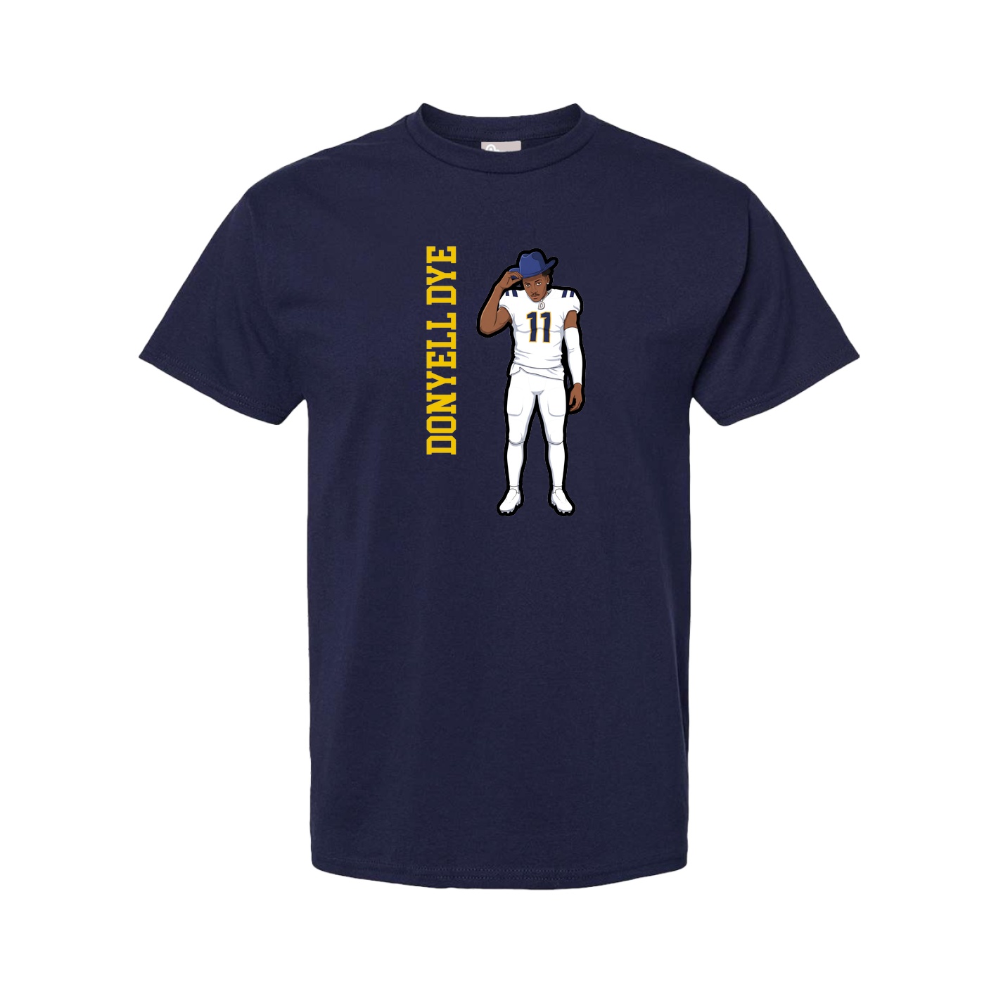 Youth Tee — Name Vertical in Navy