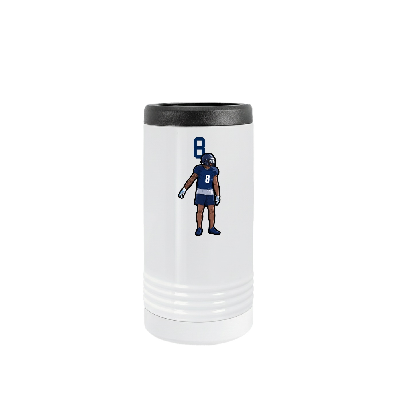 Slim Beverage Holder — Number Top in White