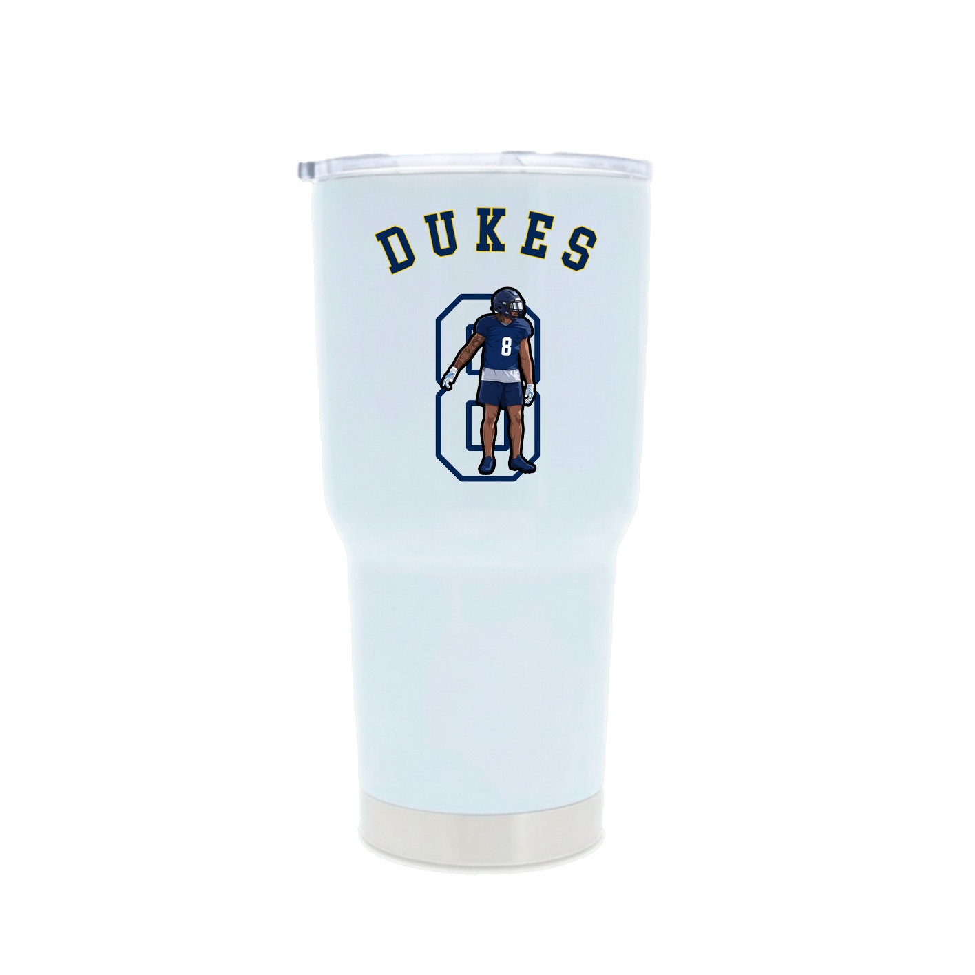 30oz Stainless Steel Tumbler — Shirsey Arch in White