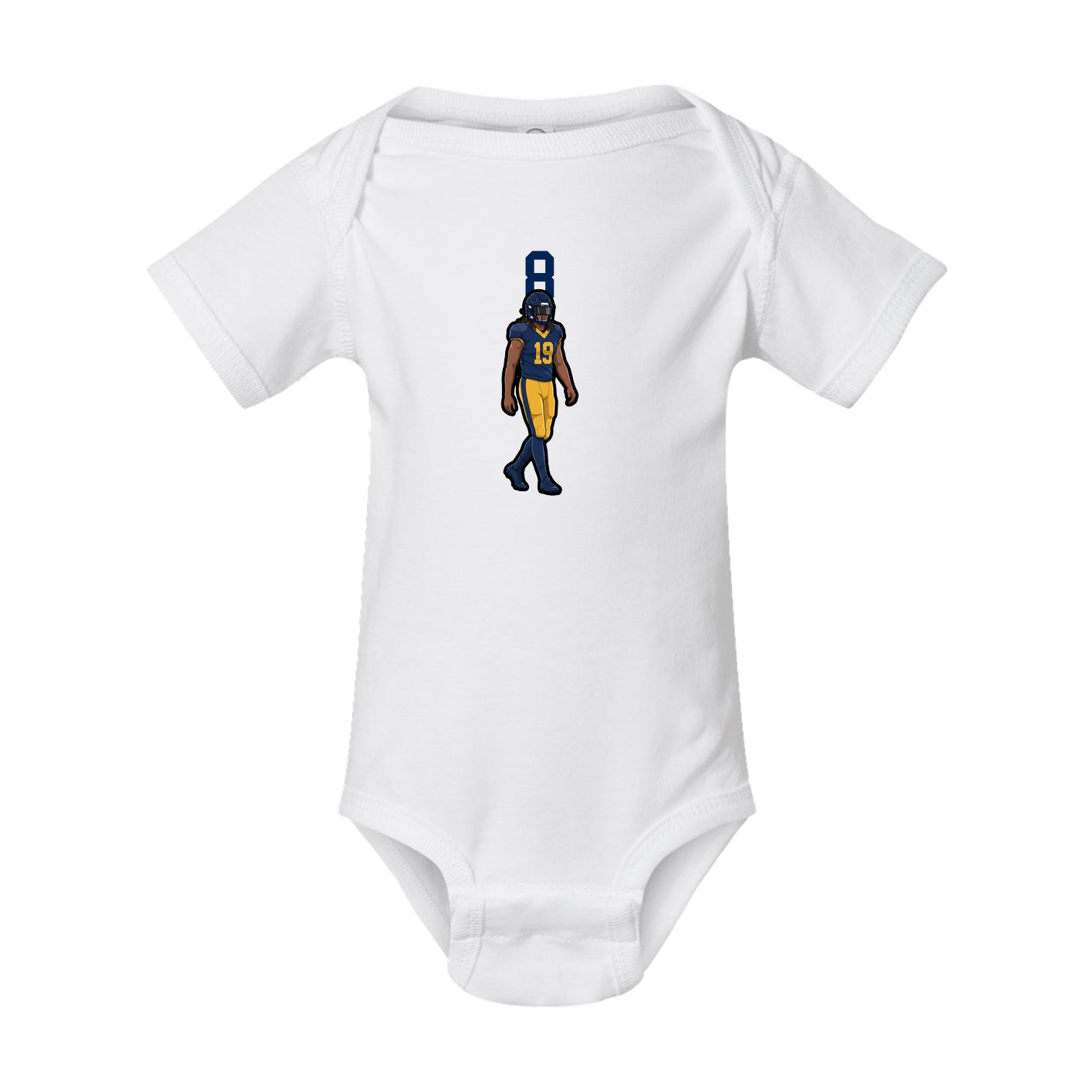 Baby Onesie — Number Top in White