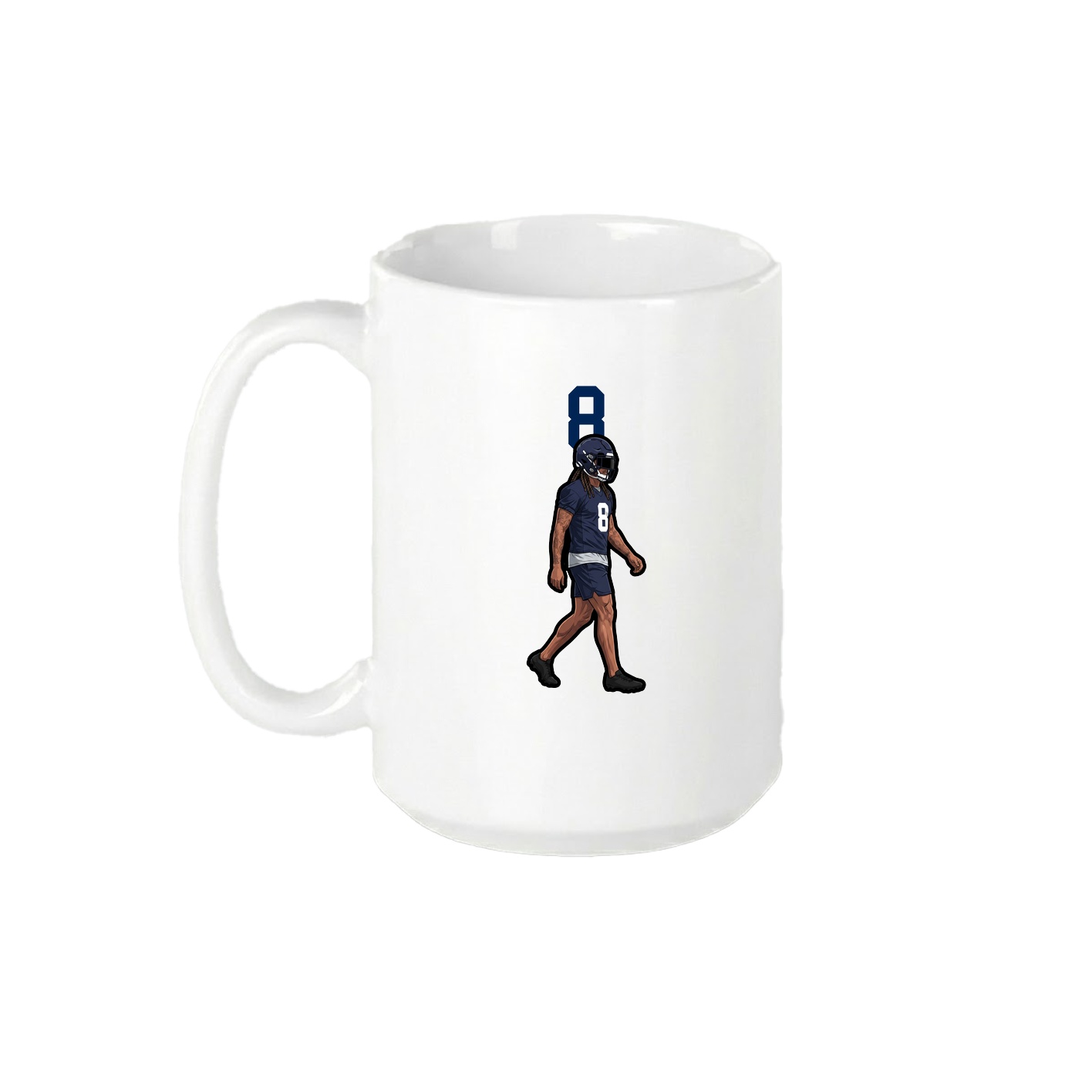 15oz Coffee Mug — Number Top in White