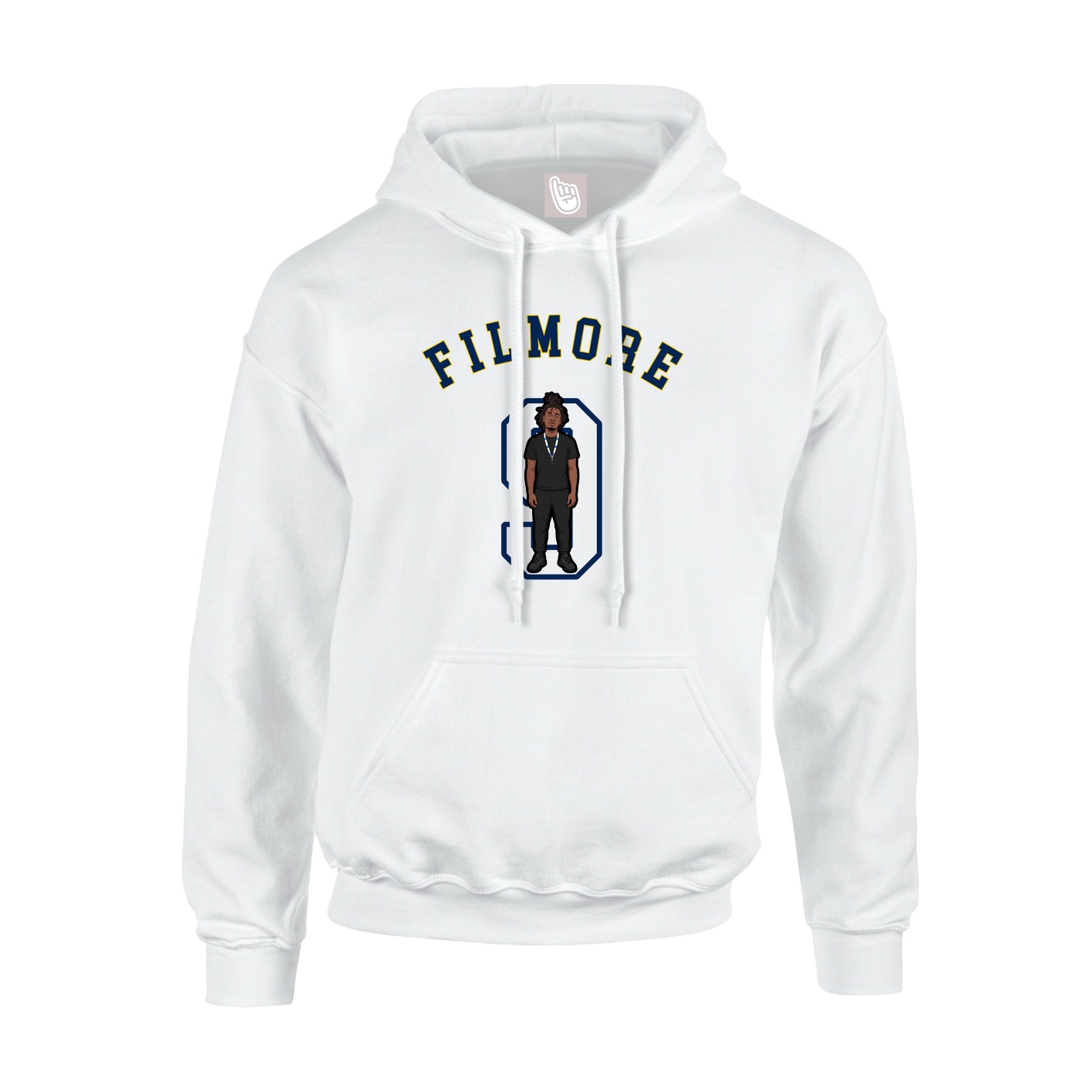 Hoodie — Shirsey Arch in White