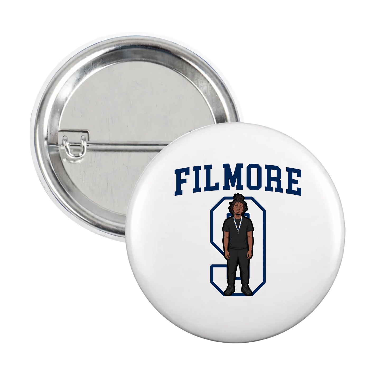 Game Day Button — Shirsey in White