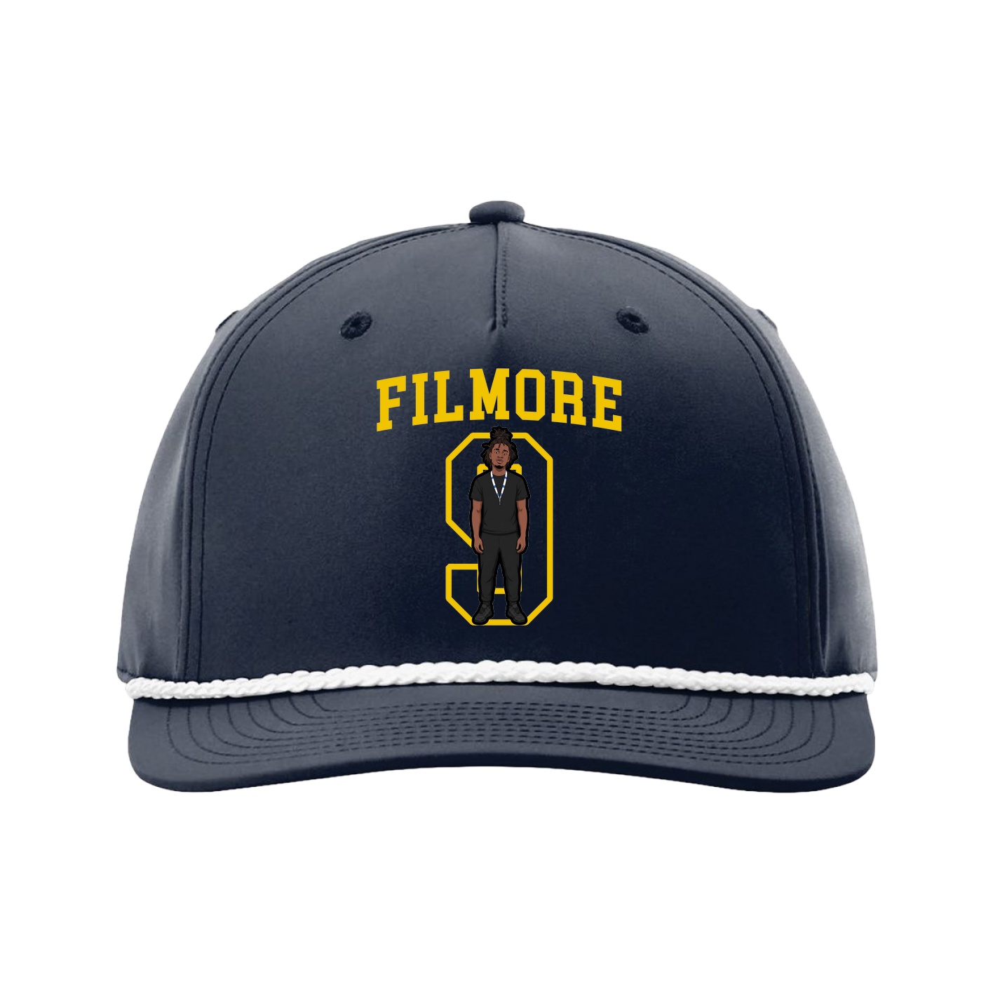 Five-Panel Classic Rope Cap — Shirsey in Navy