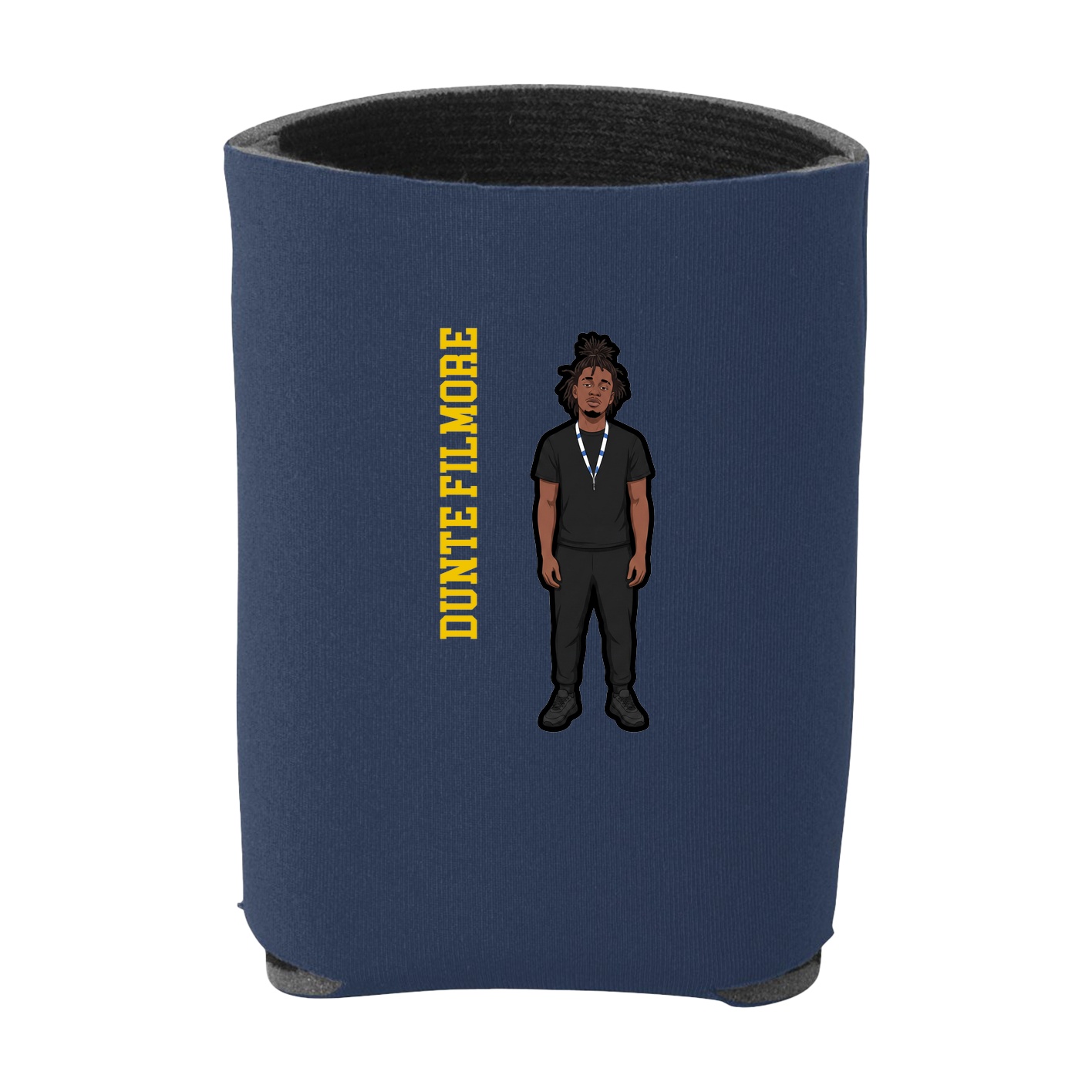 Can Holder — Name Vertical in Navy