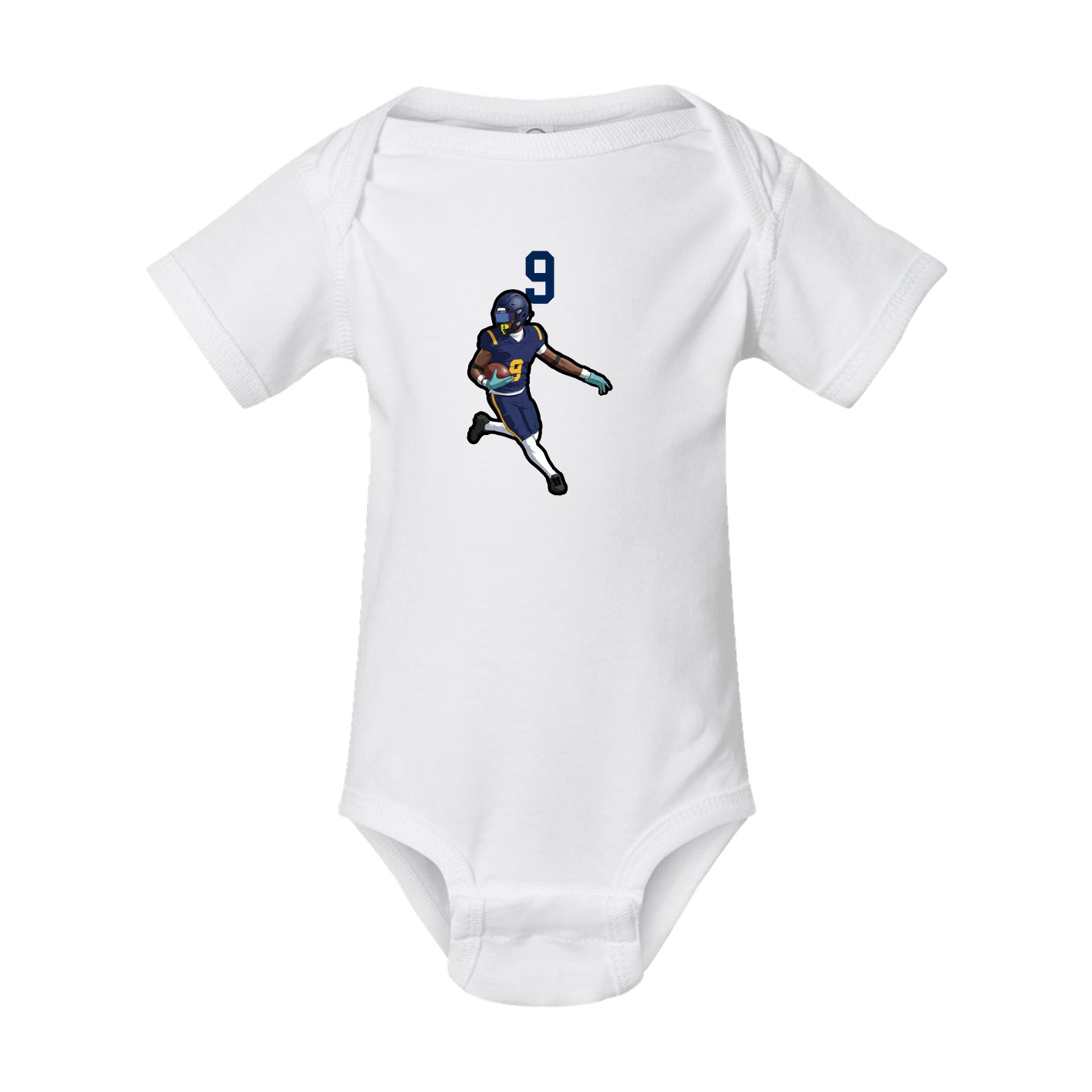 Baby Onesie — Number Top in White