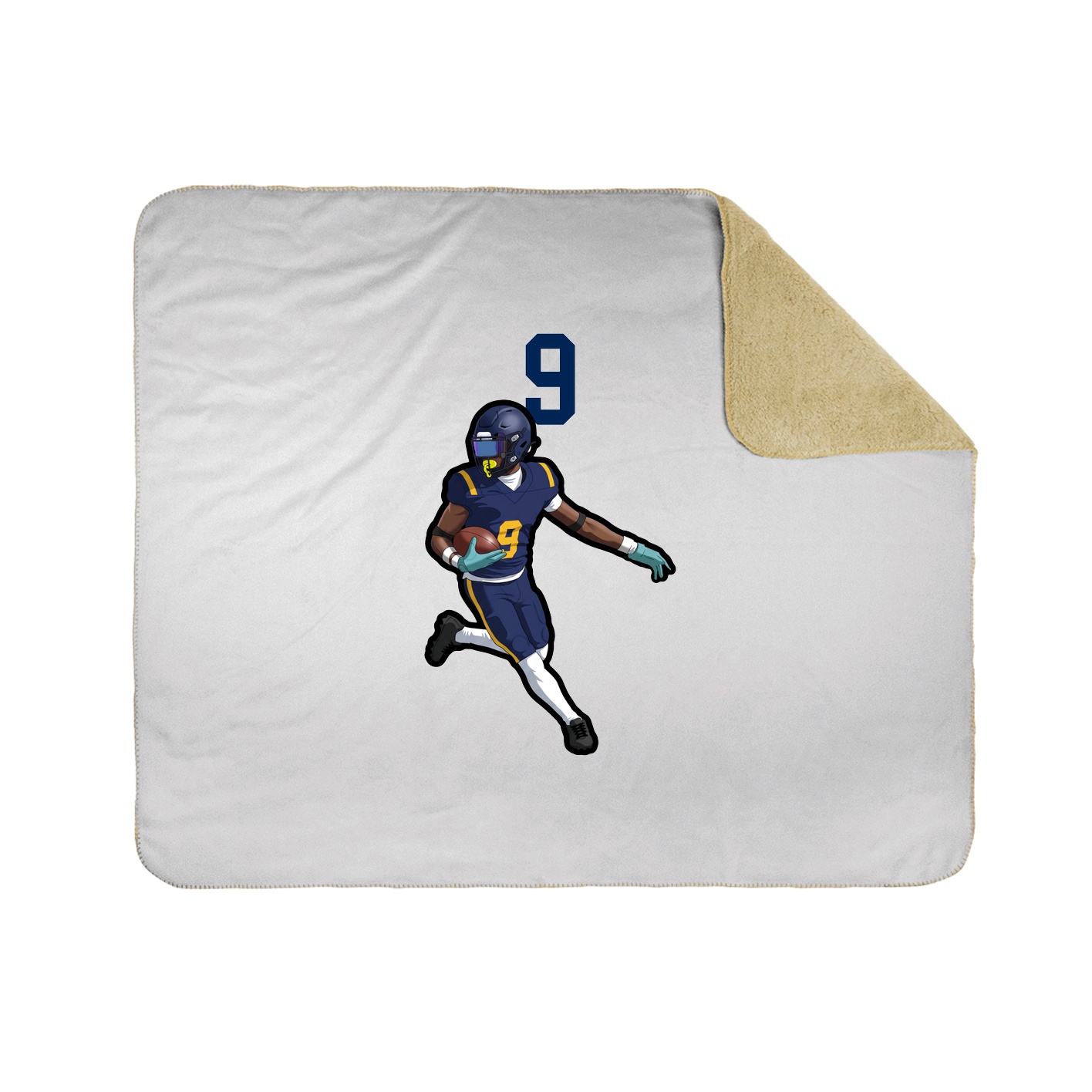 Throw Blanket — Number Top in White