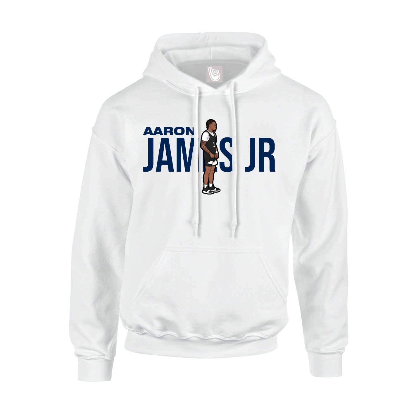 Youth Hoodie — Player Name in White