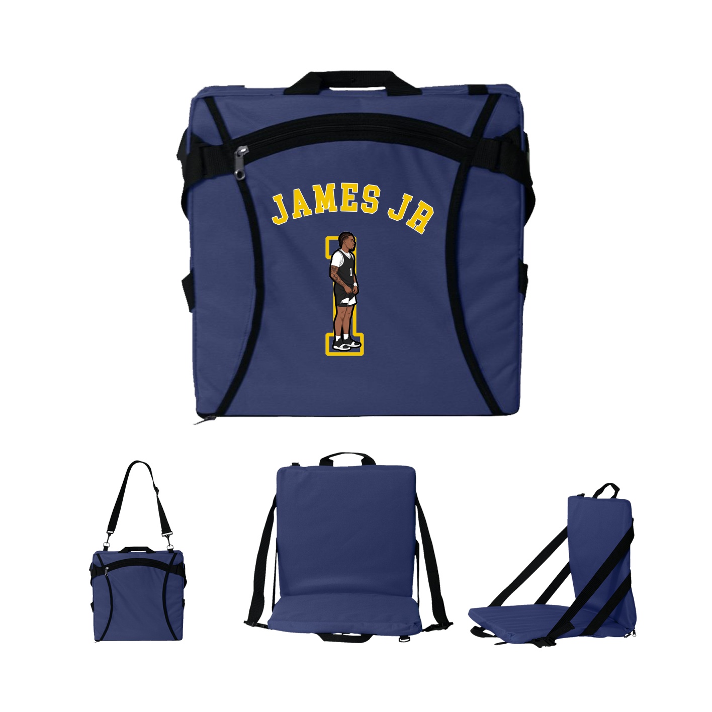 Folding Stadium Seat — Shirsey Arch in Navy