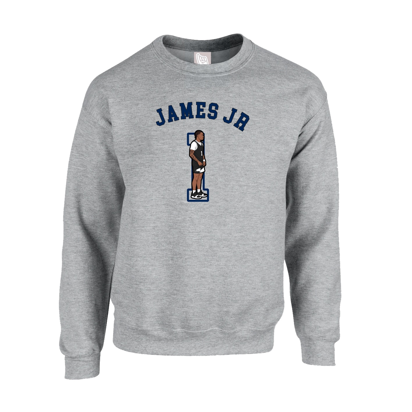 Fleece Crew — Shirsey Arch in Grey