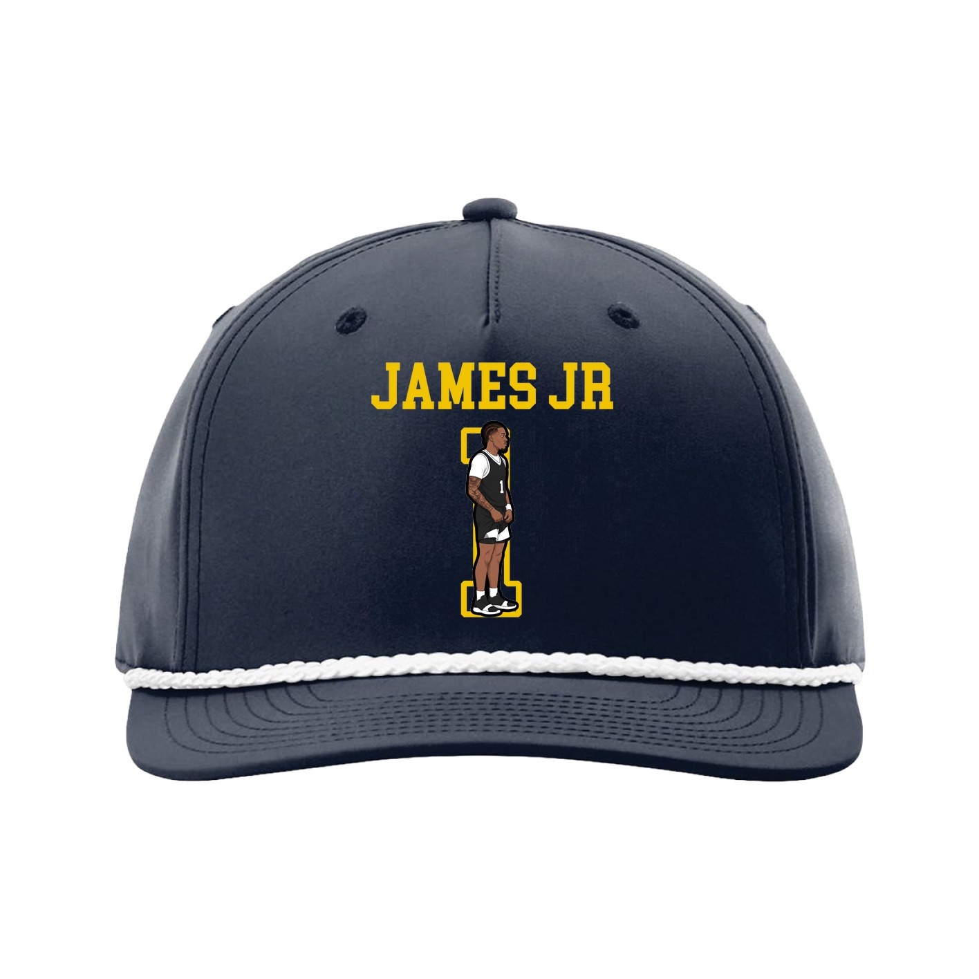 Five-Panel Classic Rope Cap — Shirsey in Navy
