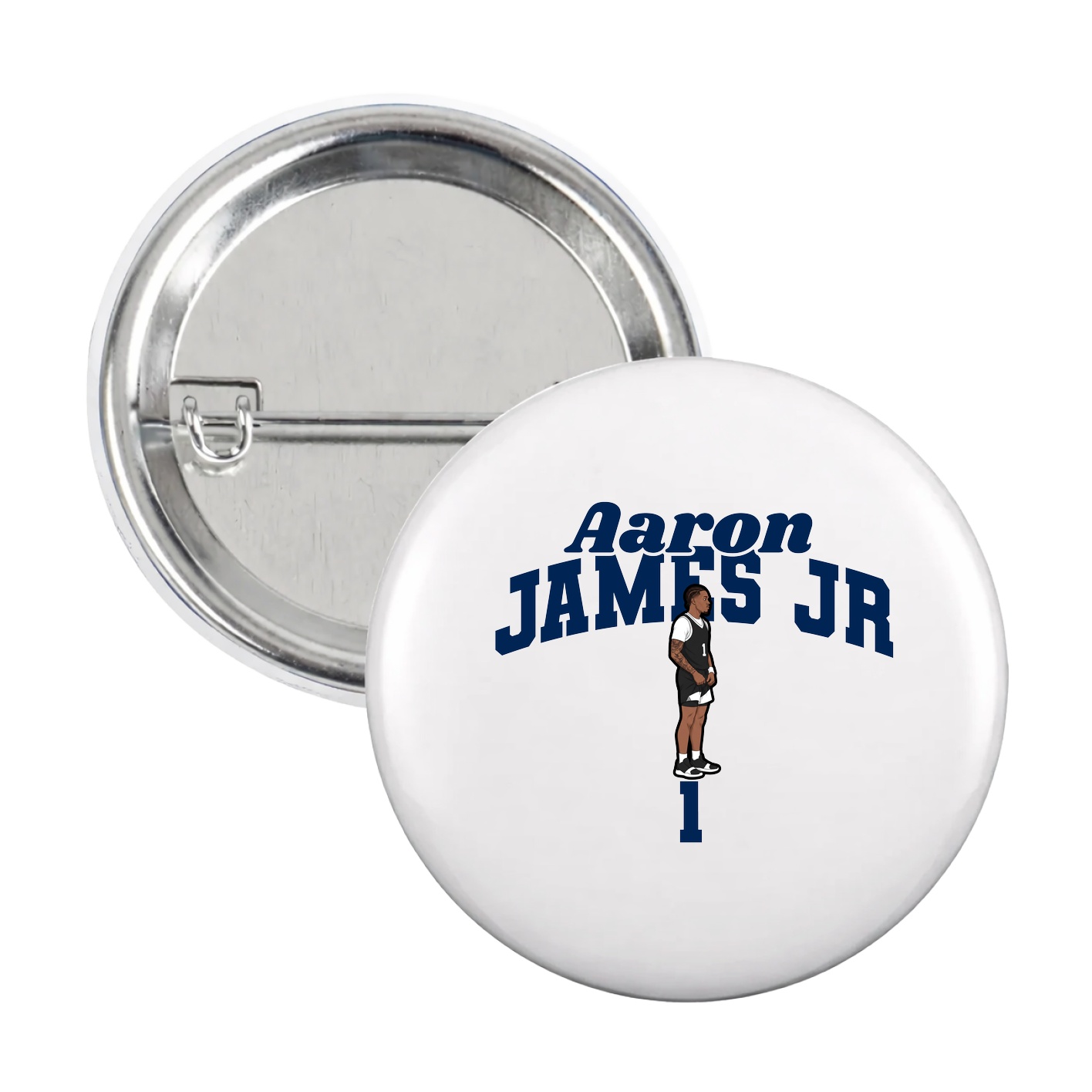Game Day Button — Signature Arch in White