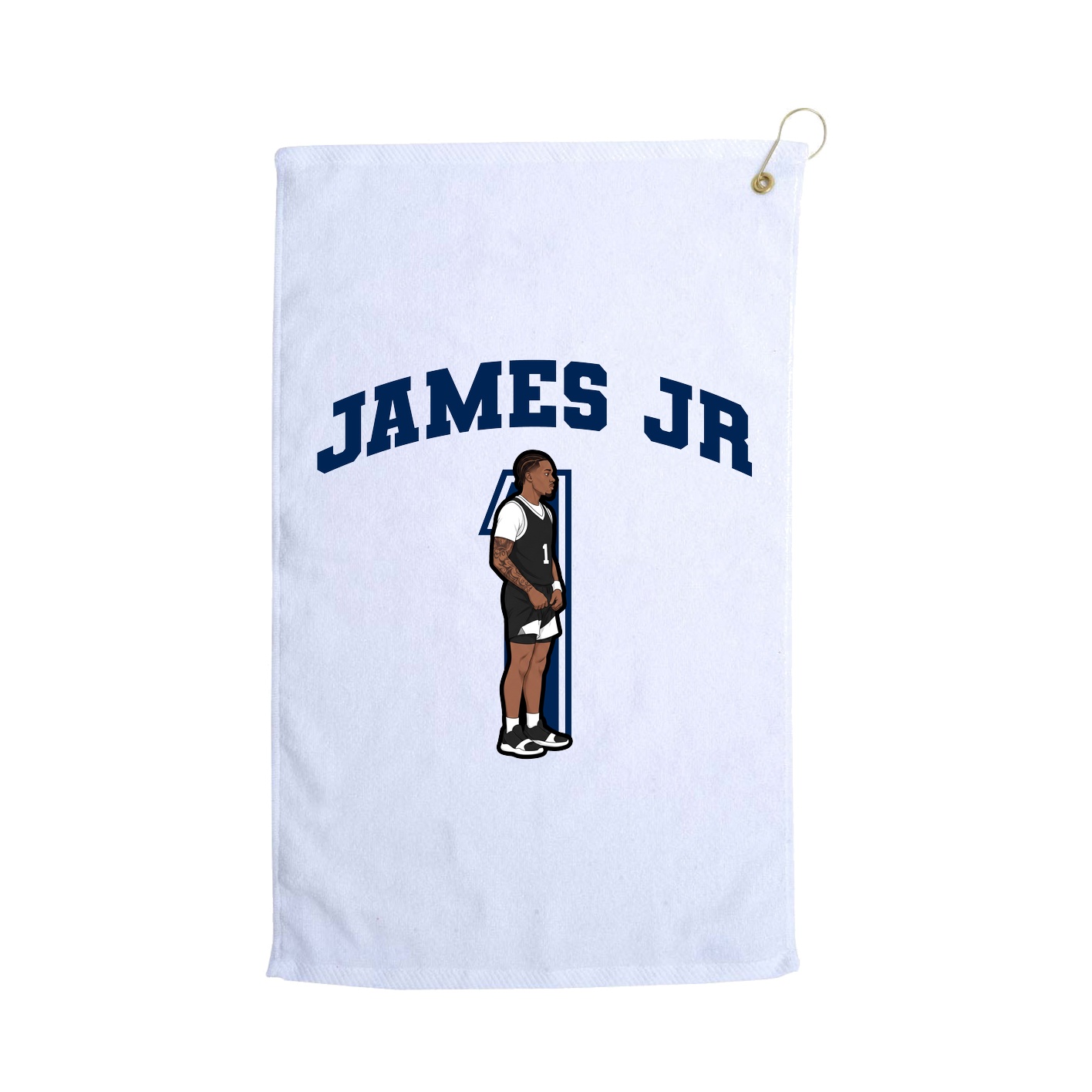 Golf Towel — Number in White