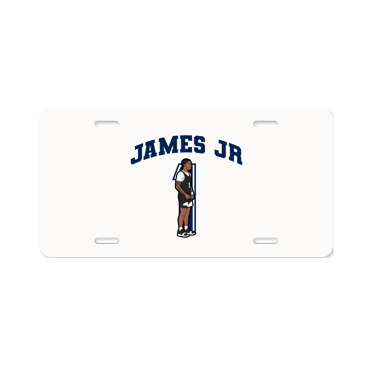 License Plate — Number in Classic