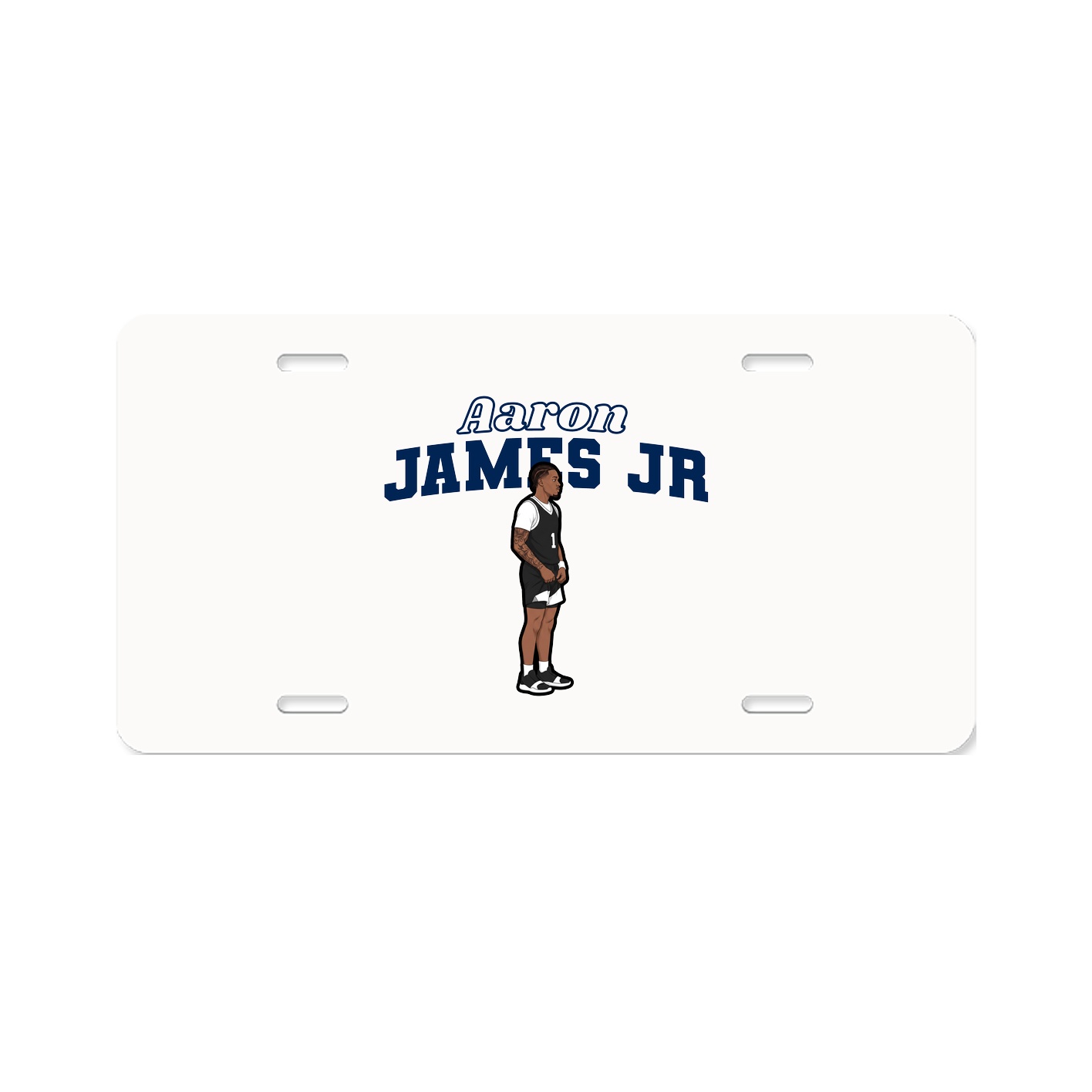 License Plate — Name Arch in Classic