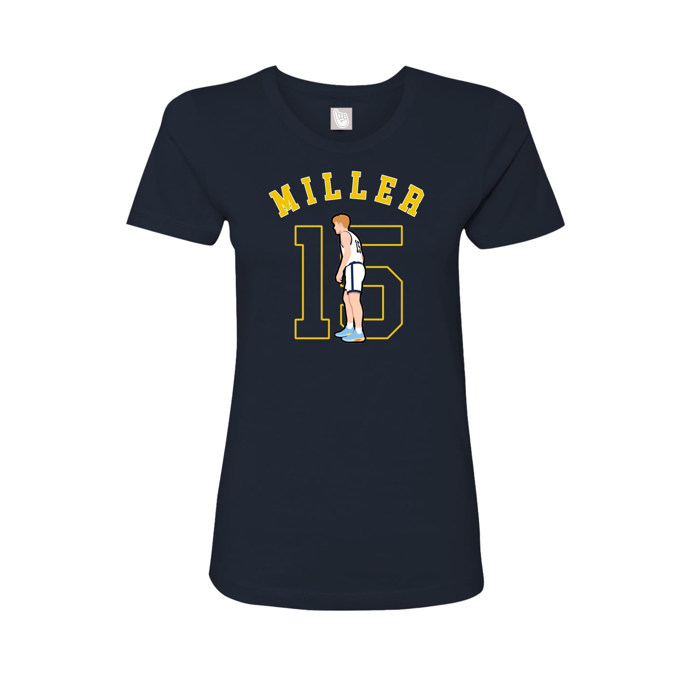 Fitted Women's Tee — Shirsey Arch in Navy