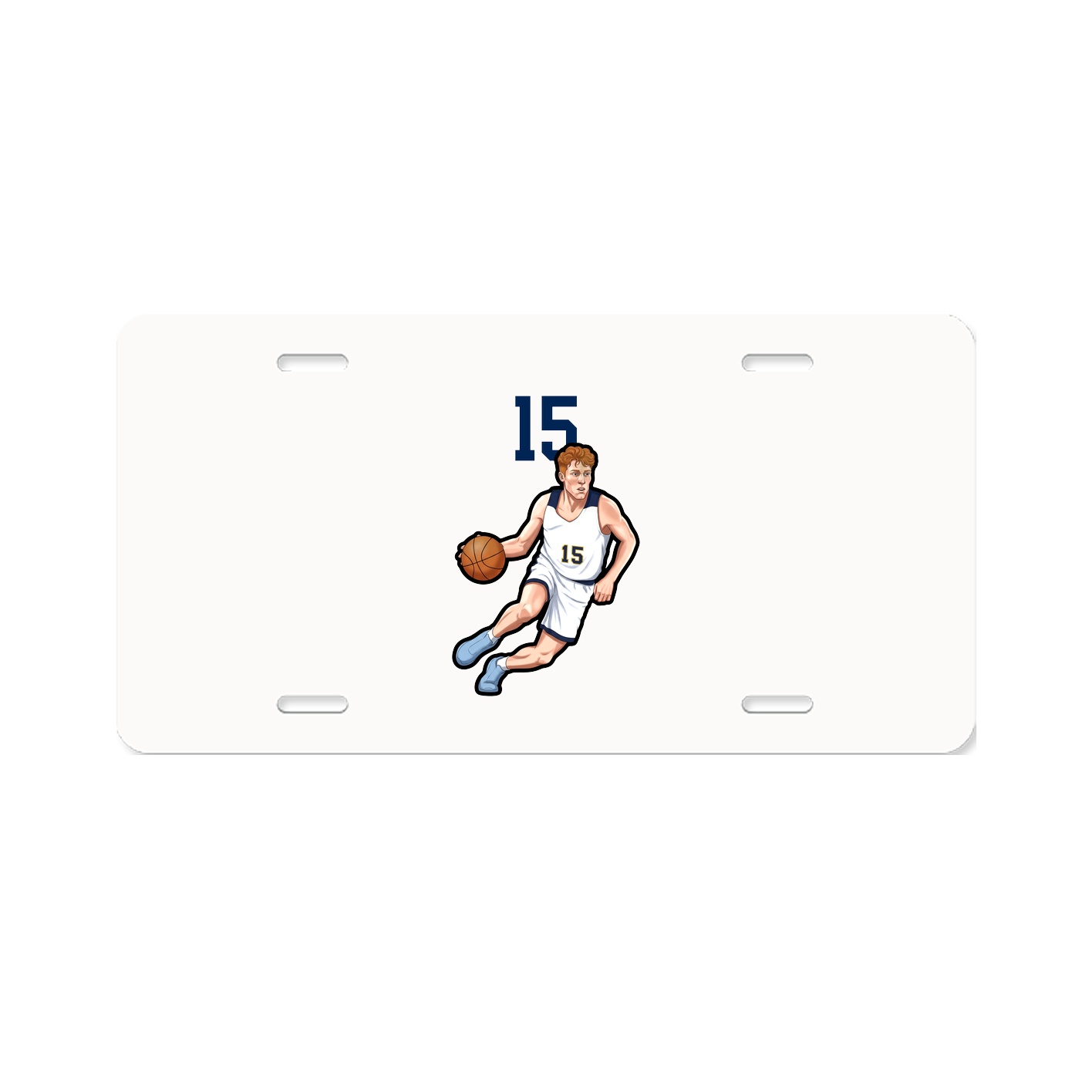 License Plate — Number Top in Classic