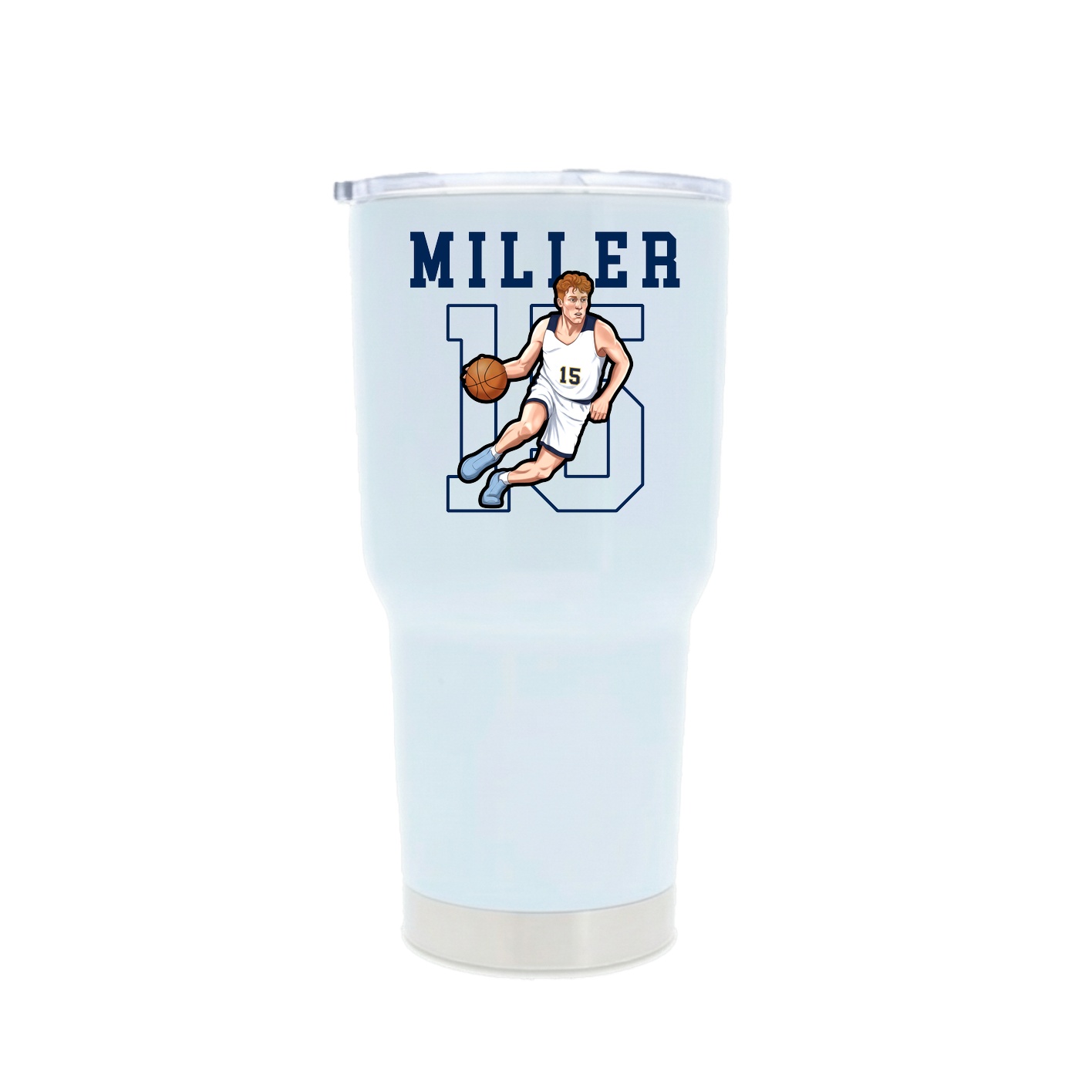 30oz Stainless Steel Tumbler — Shirsey in White