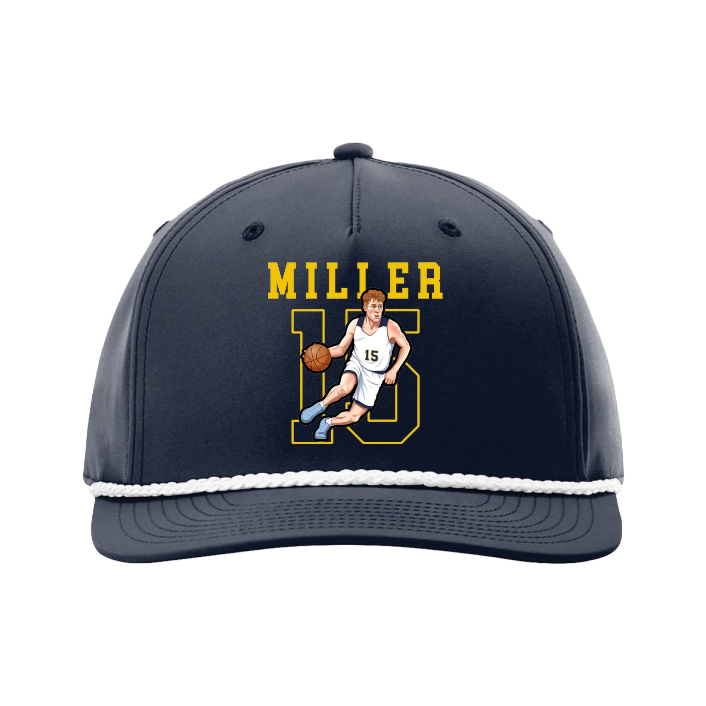 Five-Panel Classic Rope Cap — Shirsey in Navy