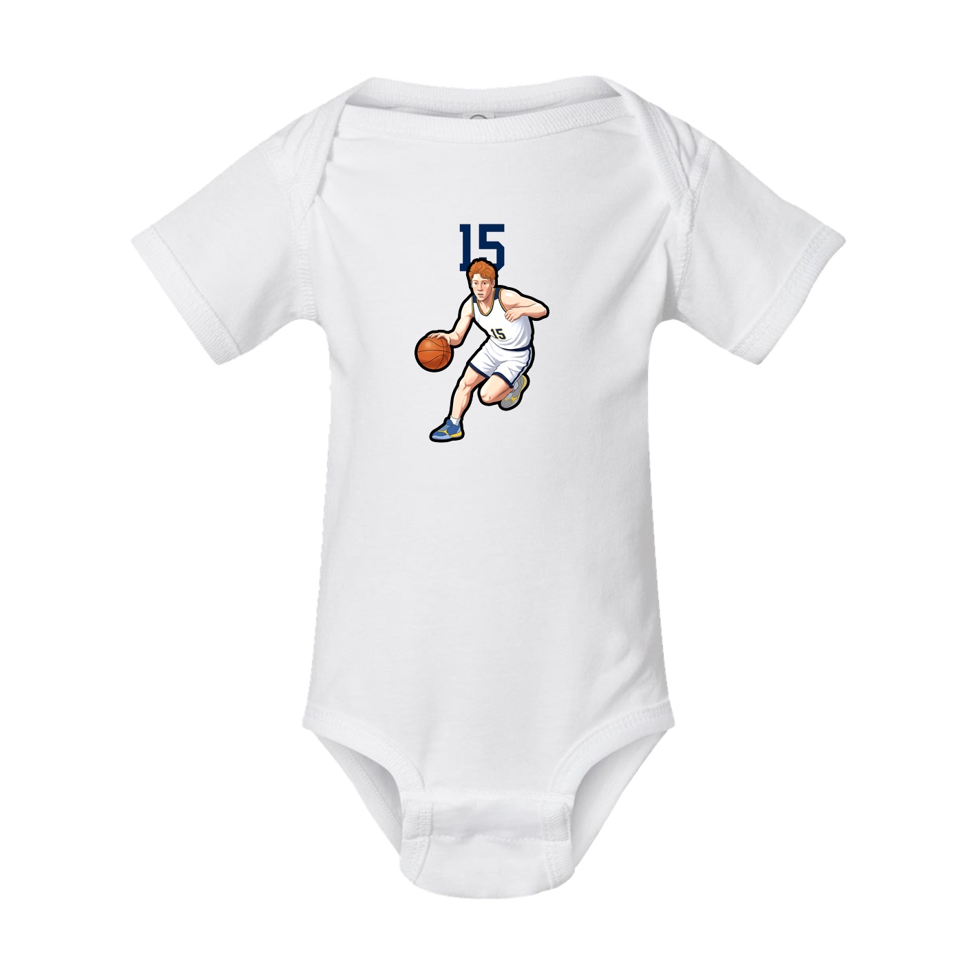 Baby Onesie — Number Top in White