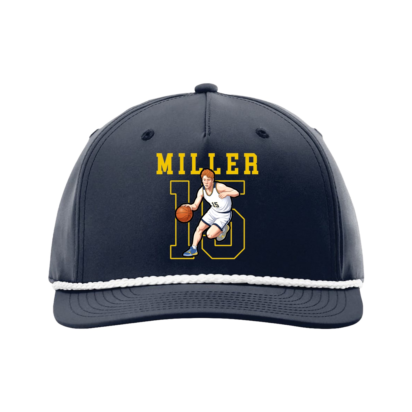 Five-Panel Classic Rope Cap — Shirsey in Navy