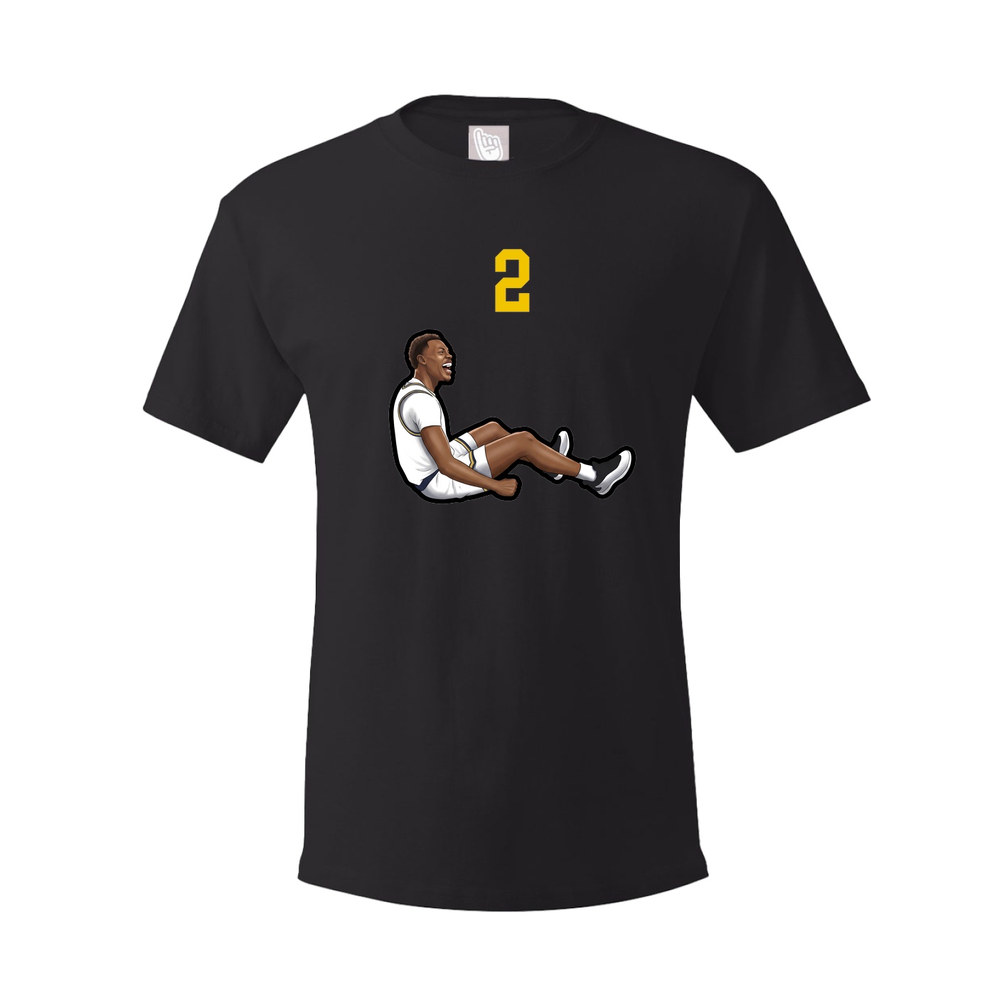 Youth Tee — Number Top in Black