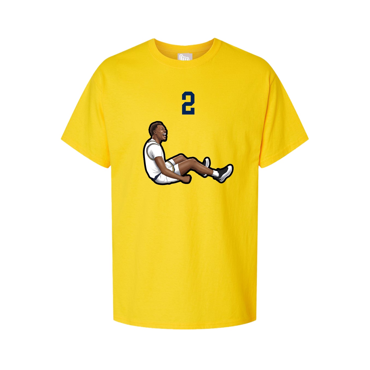 Youth Tee — Number Top in Gold