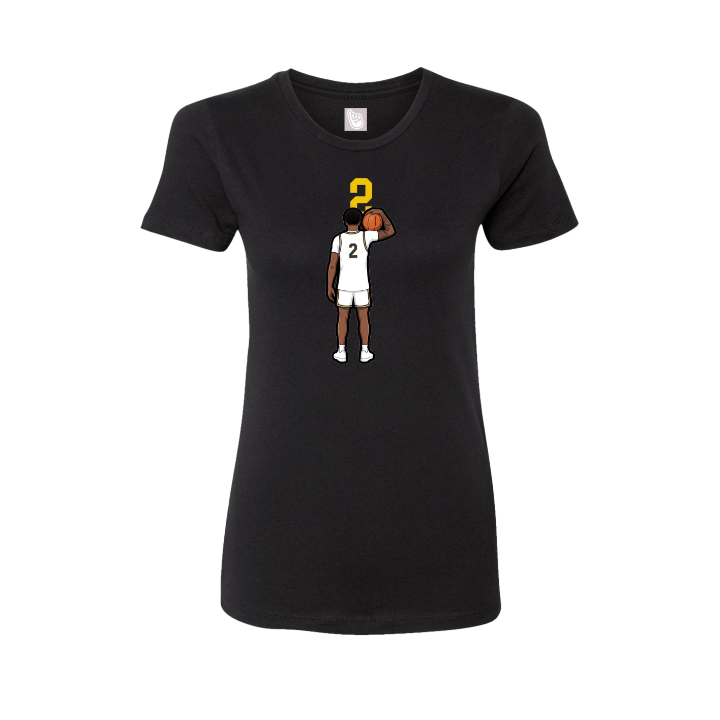 Womens Tee — Number Top in Black