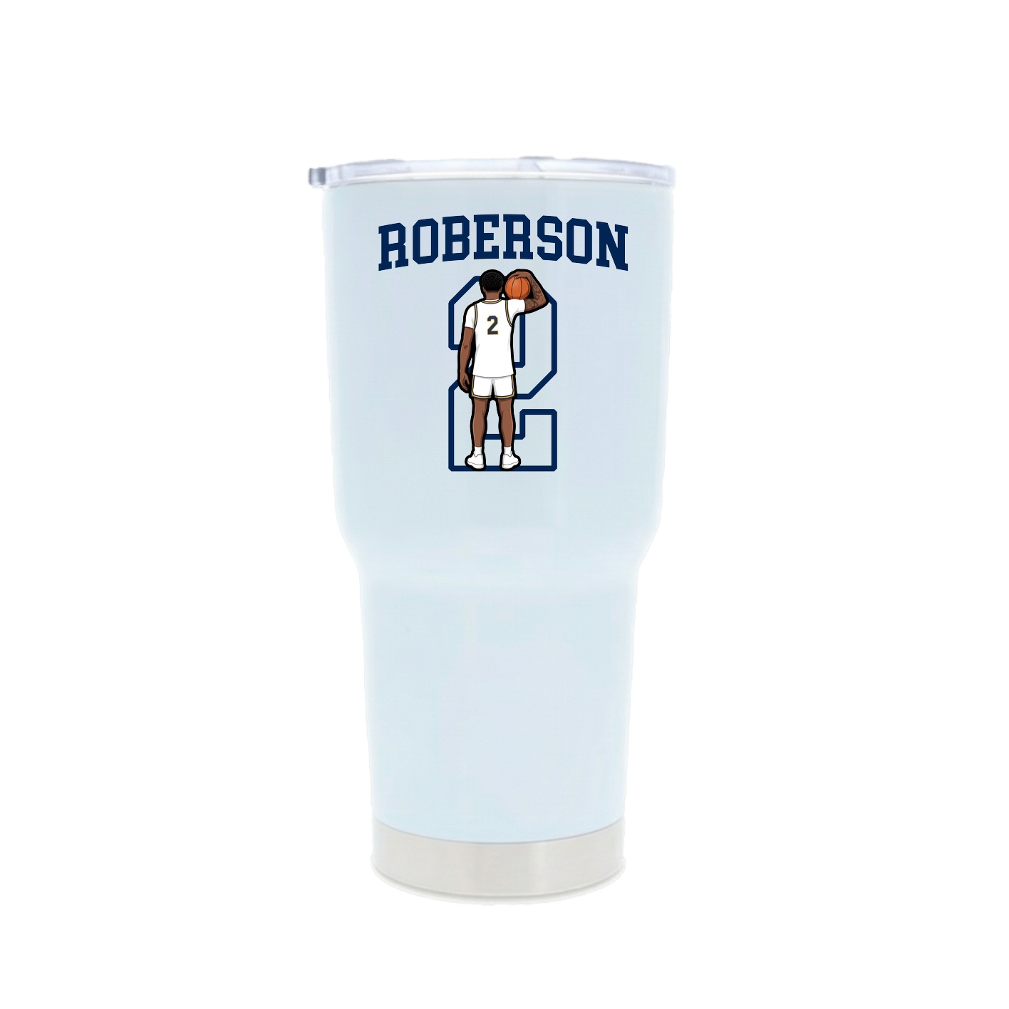 30oz Stainless Steel Tumbler — Shirsey in White
