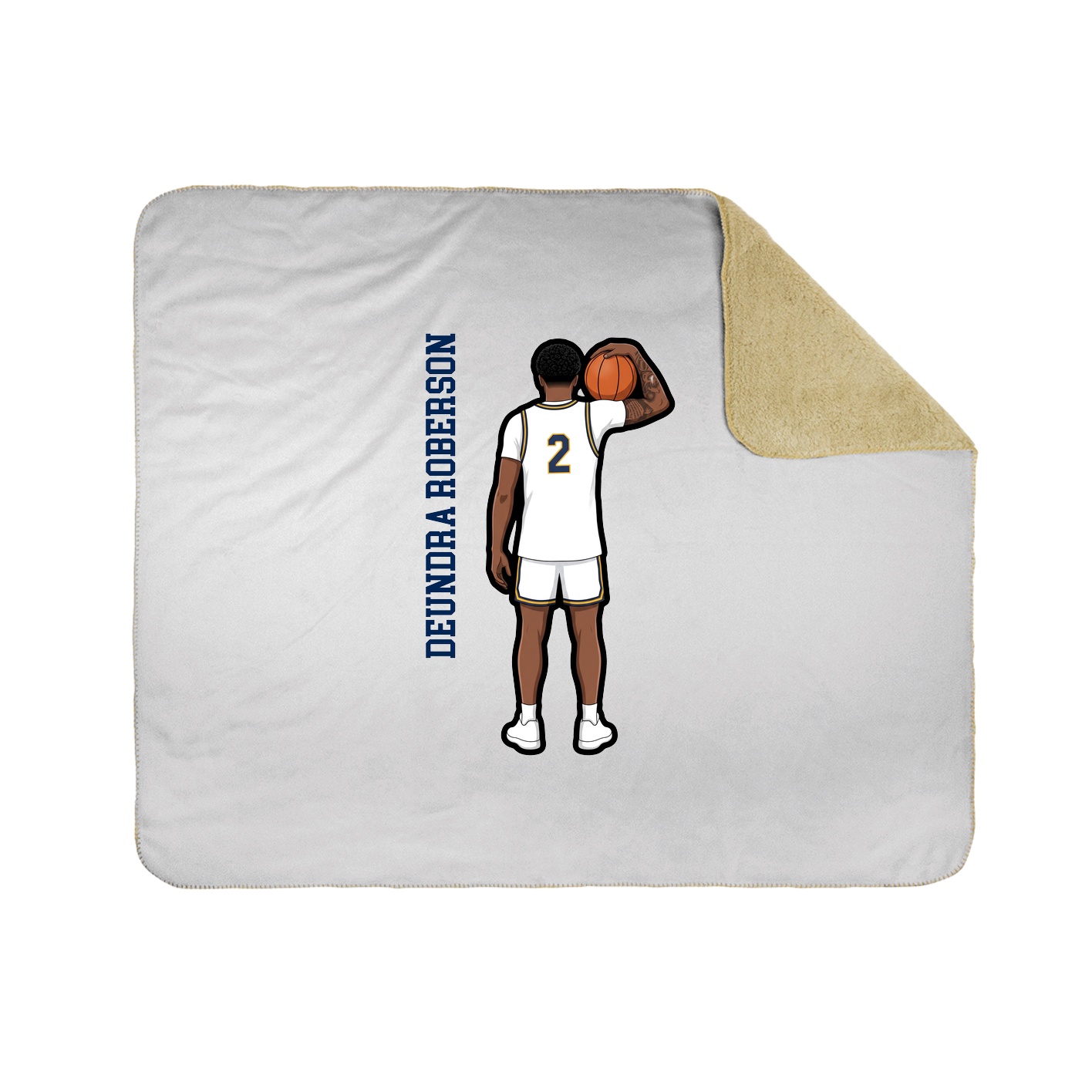 50x60 Sherpa Lined Throw Blanket
