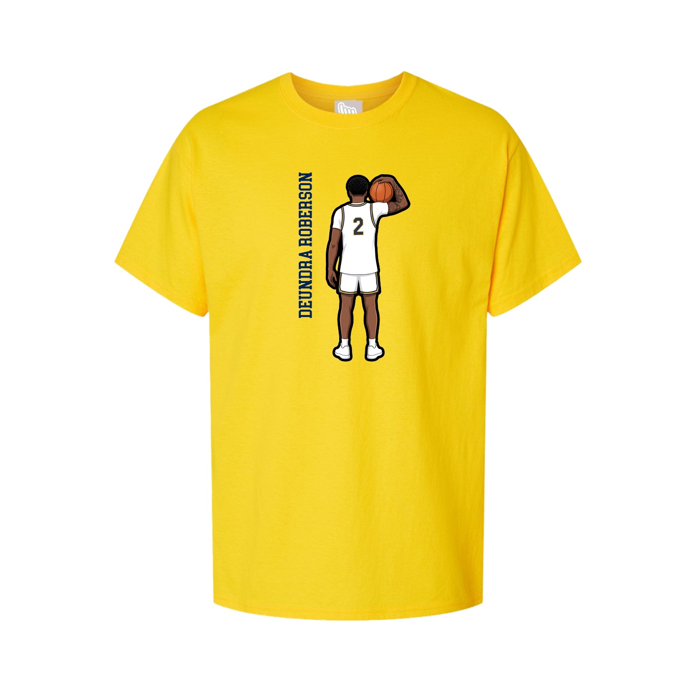 Tee — Name Vertical in Gold