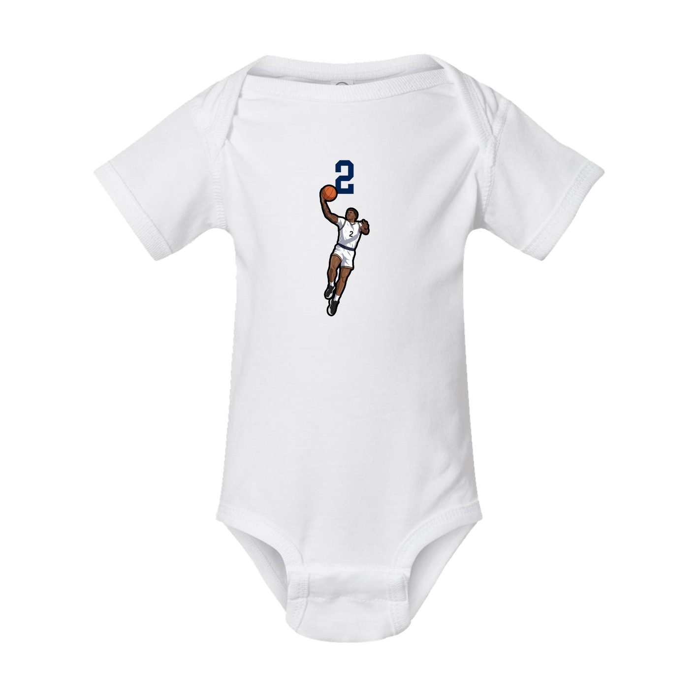 Baby Onesie — Number Top in White