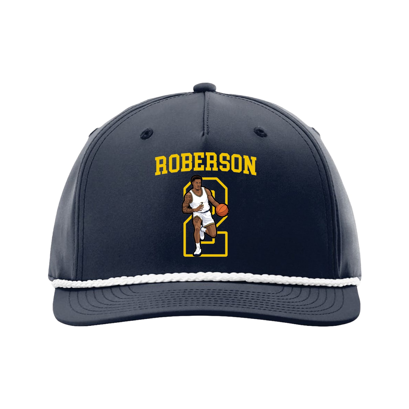 Five-Panel Classic Rope Cap — Shirsey in Navy