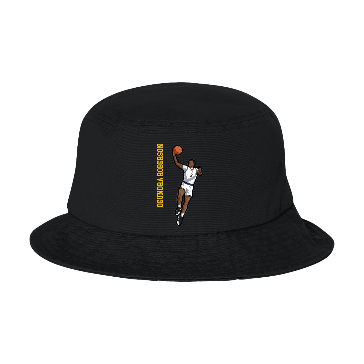 Bucket Cap — Name Vertical in Black