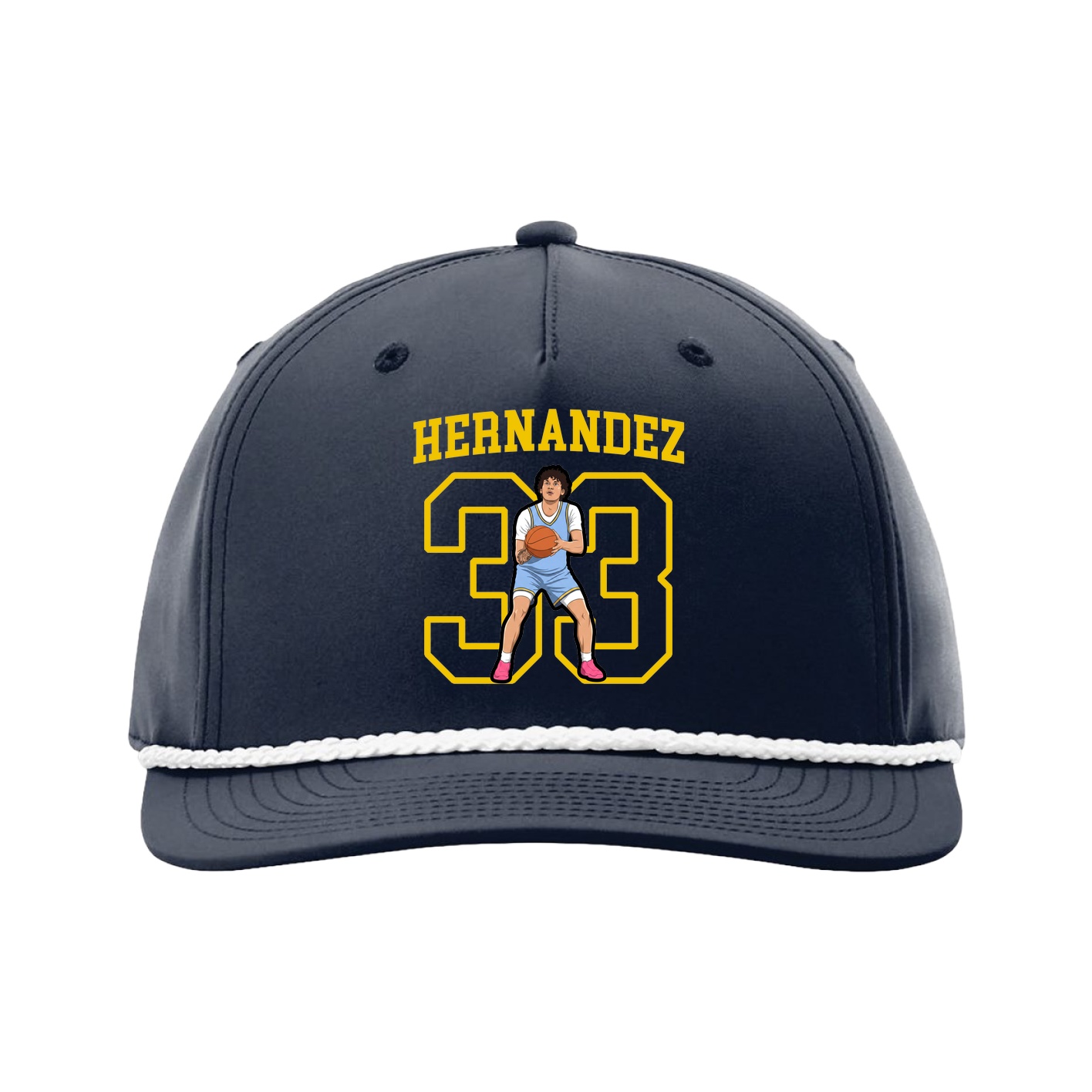 Five-Panel Classic Rope Cap — Shirsey in Navy