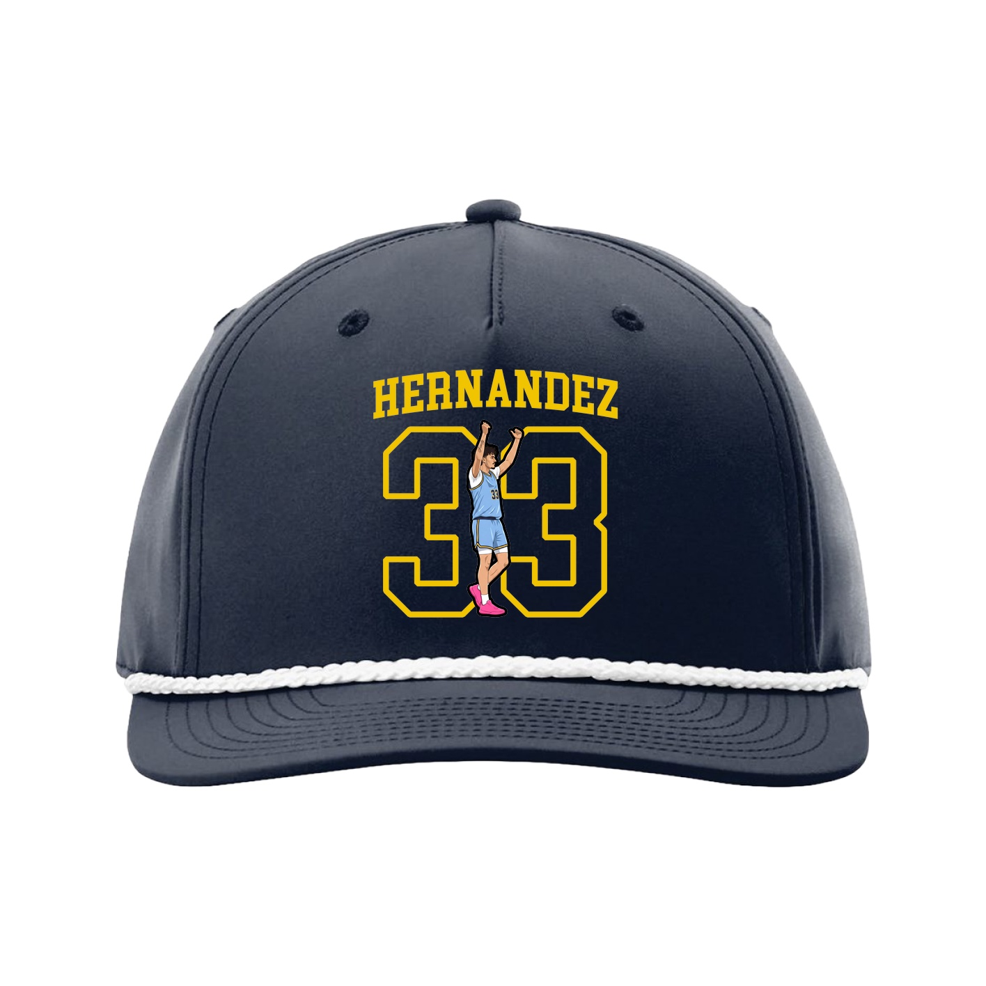 Five-Panel Classic Rope Cap — Shirsey in Navy