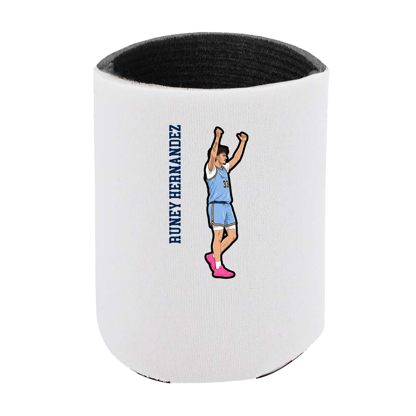 Can Holder — Name Vertical in White