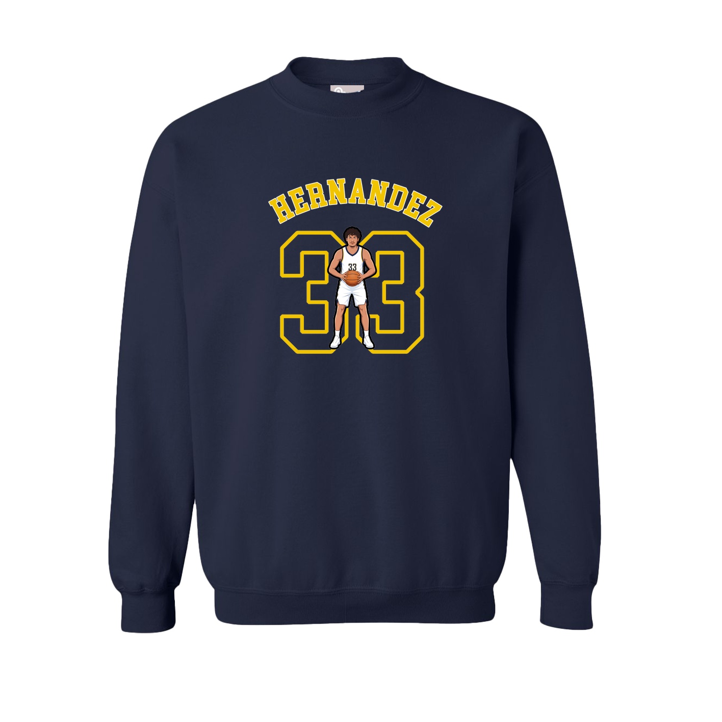 Fleece Crew — Shirsey Arch in Navy
