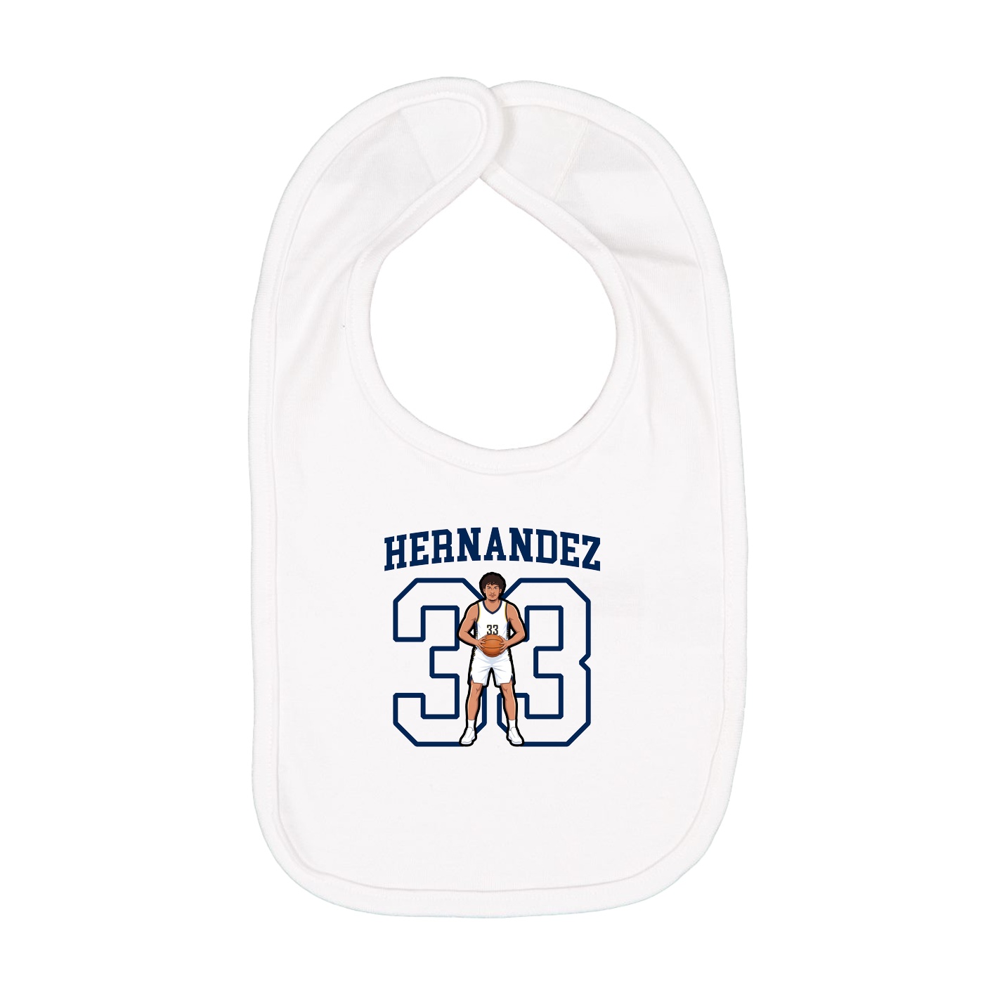 Infant Bib — Shirsey in White