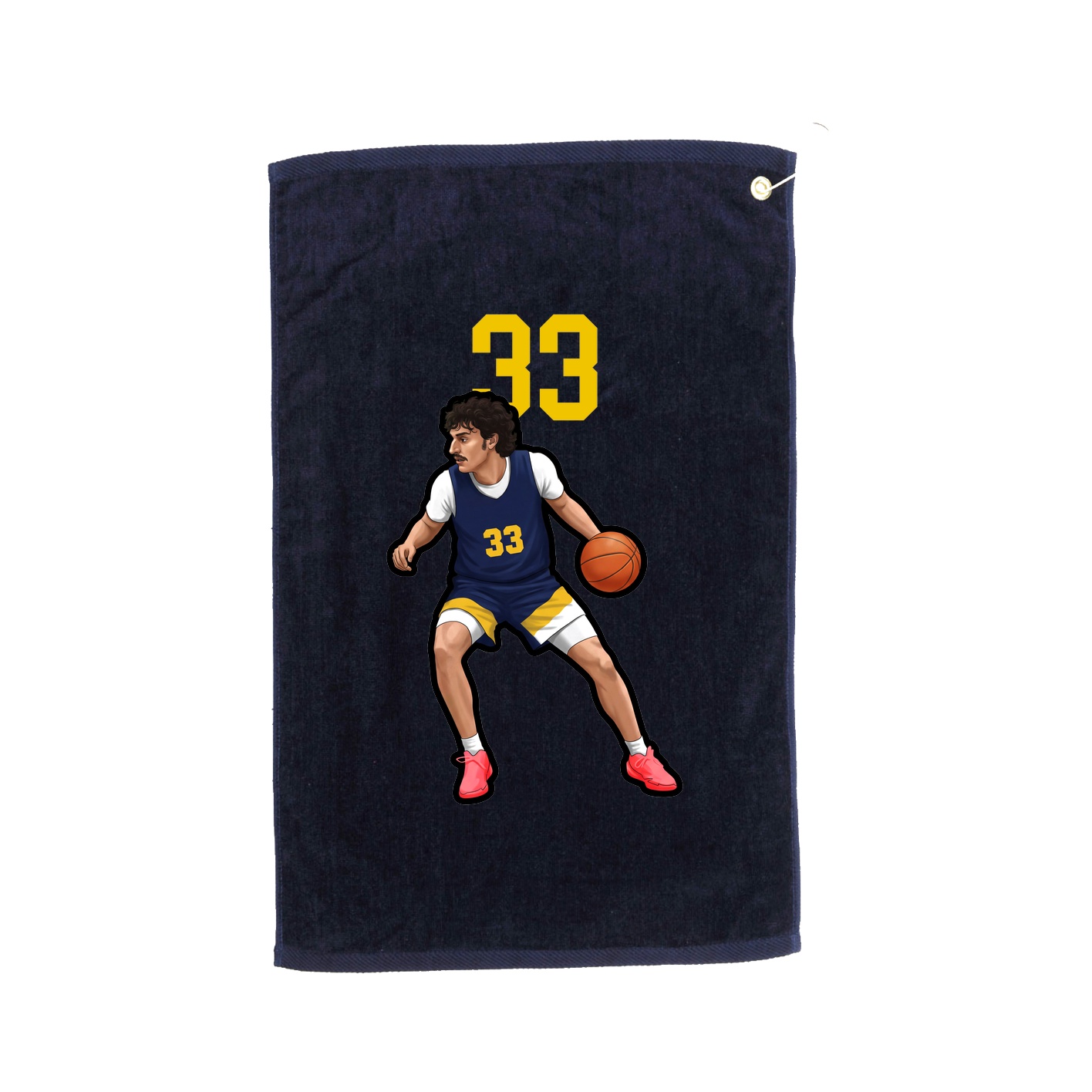 Golf Towel — Number Top in Navy