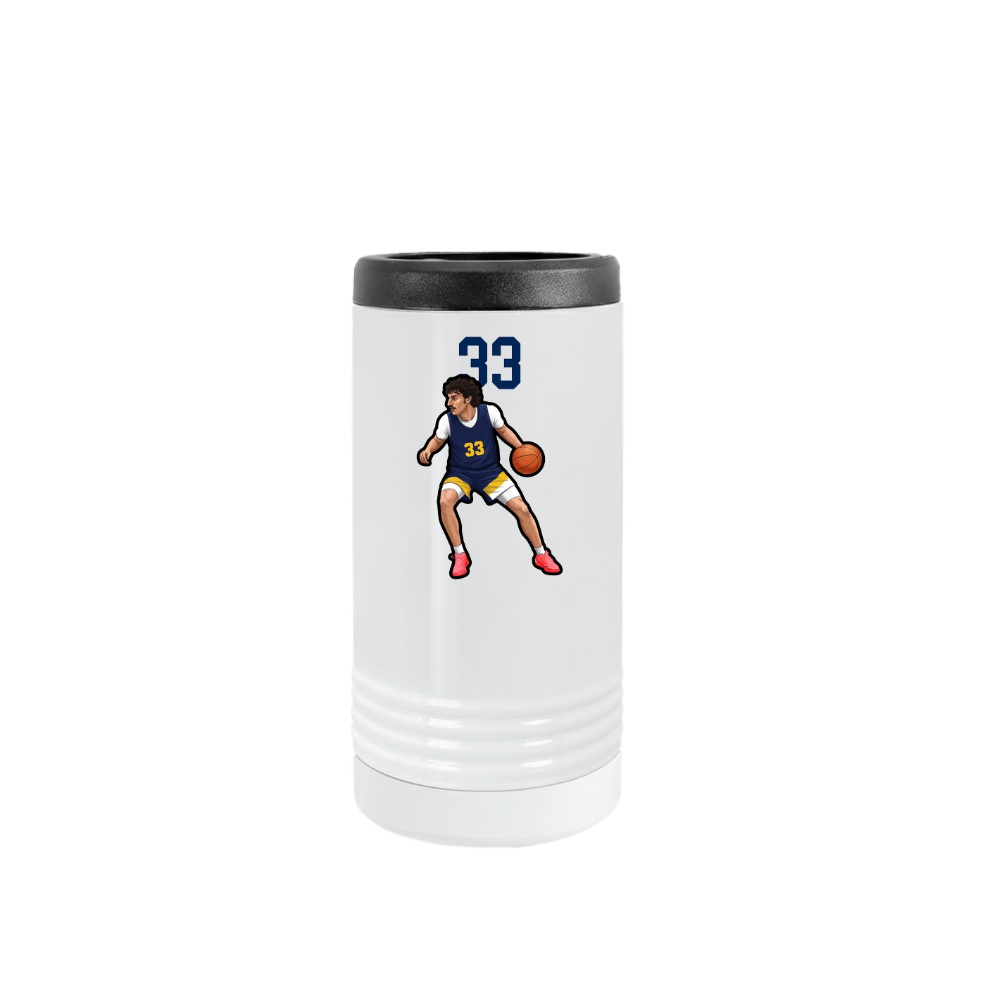 Slim Beverage Holder — Number Top in White